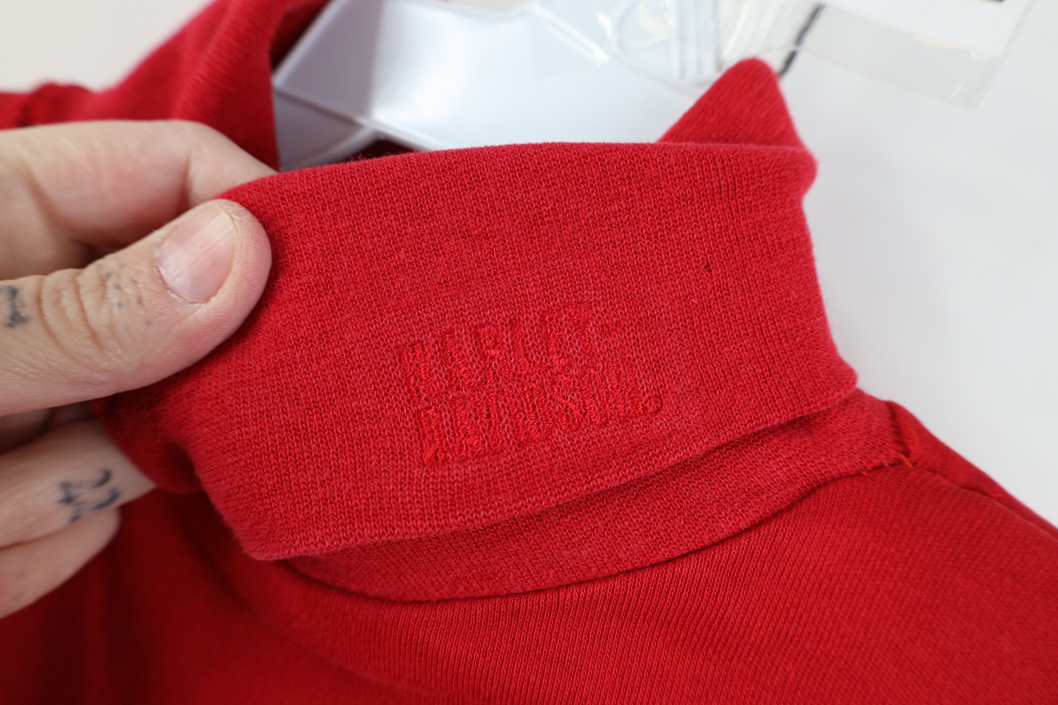 Harley Davidson Vintage 90s Harley Davidson Spell Turtleneck T-Shirt Red USA Size US S / EU 44-46 / 1 - 4 Thumbnail