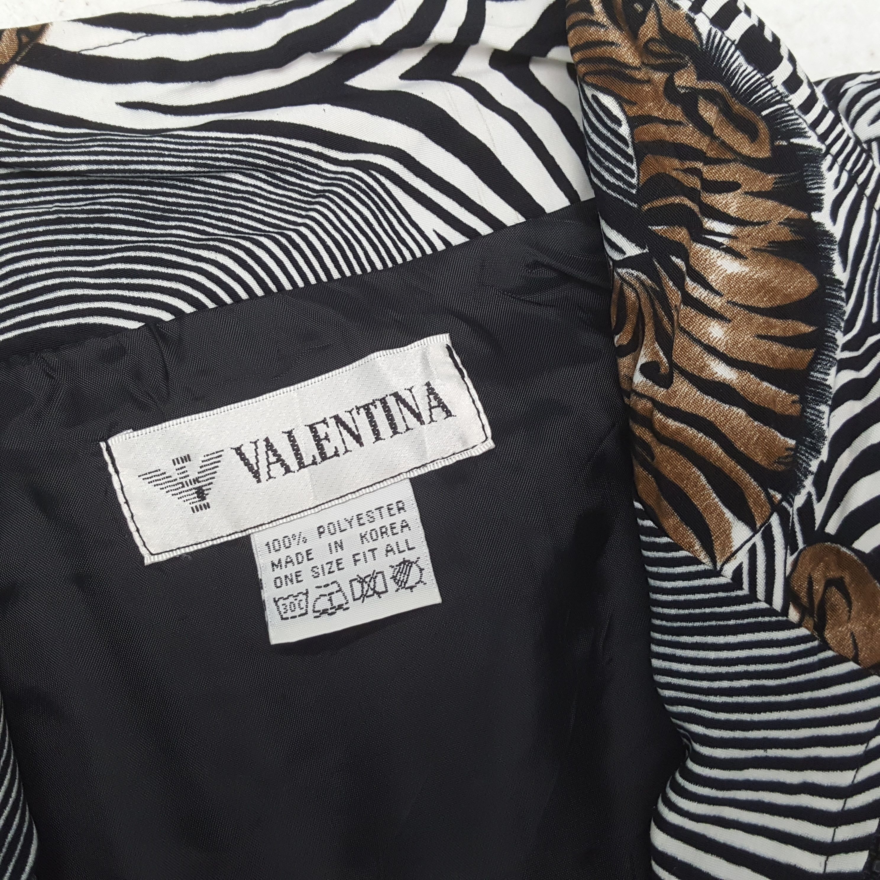 Vintage Valentina Fashion Design Style Jacket RR25 Size US L / EU 52-54 / 3 - 4 Thumbnail