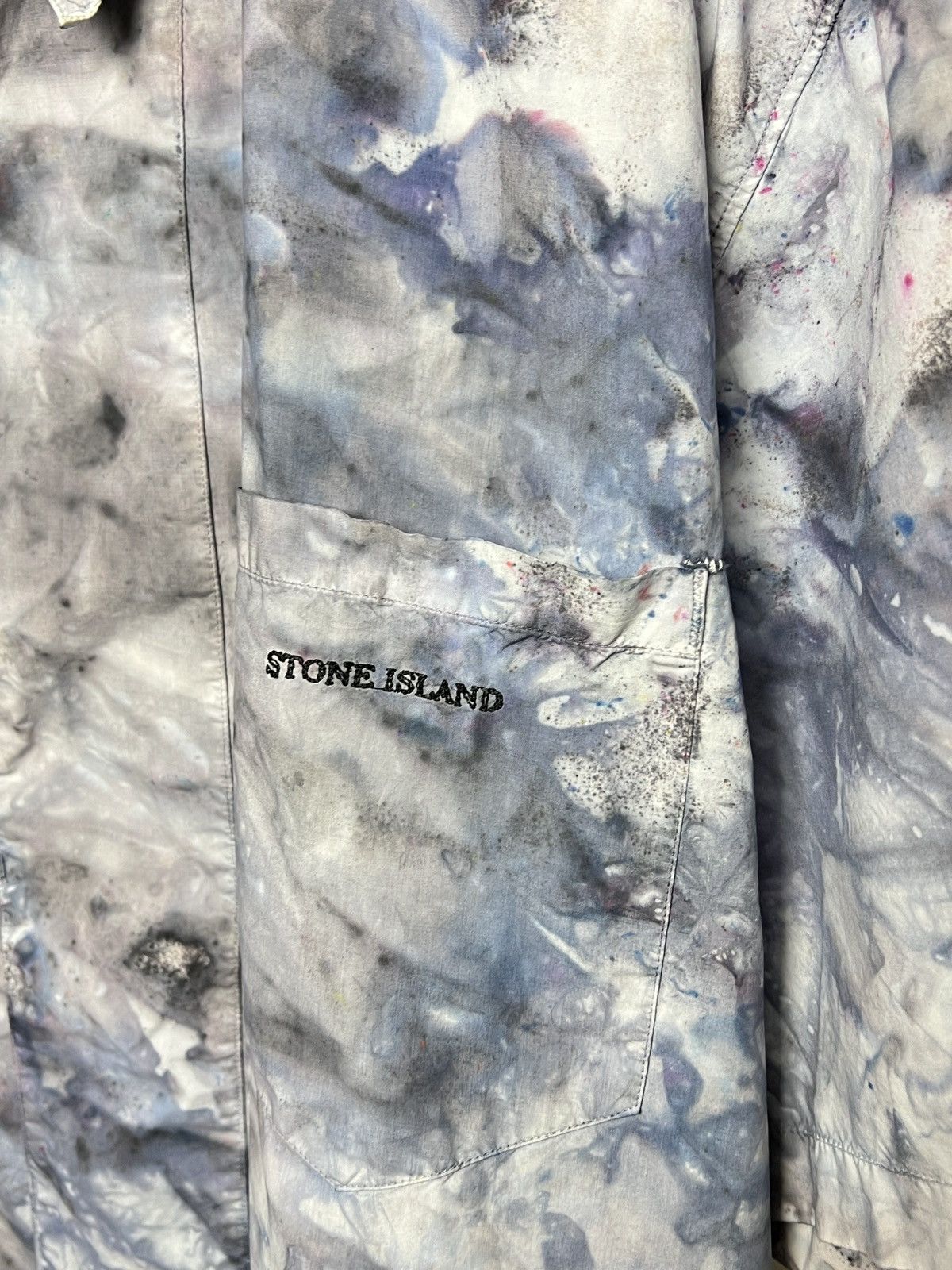Stone Island stone island ice camo shirt y2k tie dye shirt L-Xl Size US L / EU 52-54 / 3 - 4 Thumbnail