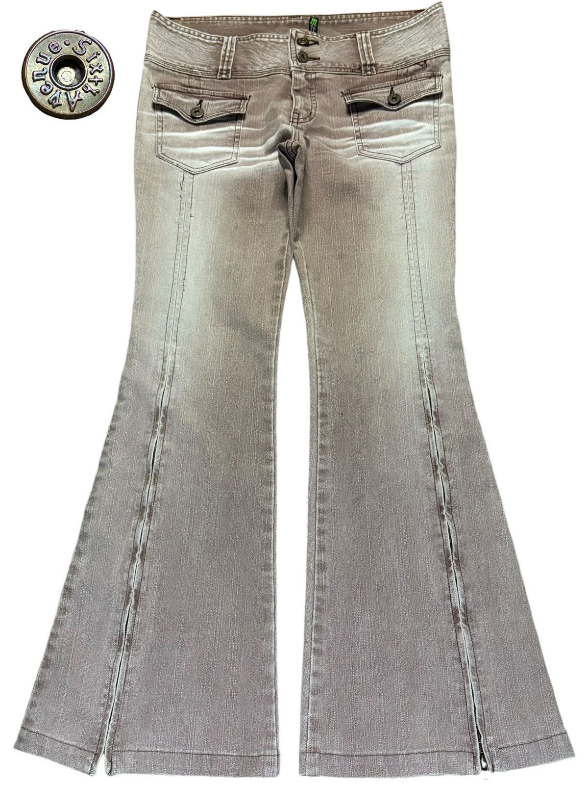 Japanese Brand Vintage Japanese Brand Faded Wash Bootcut Flare Jeans Size 30" / US 8 / IT 44 - 1 Thumbnail