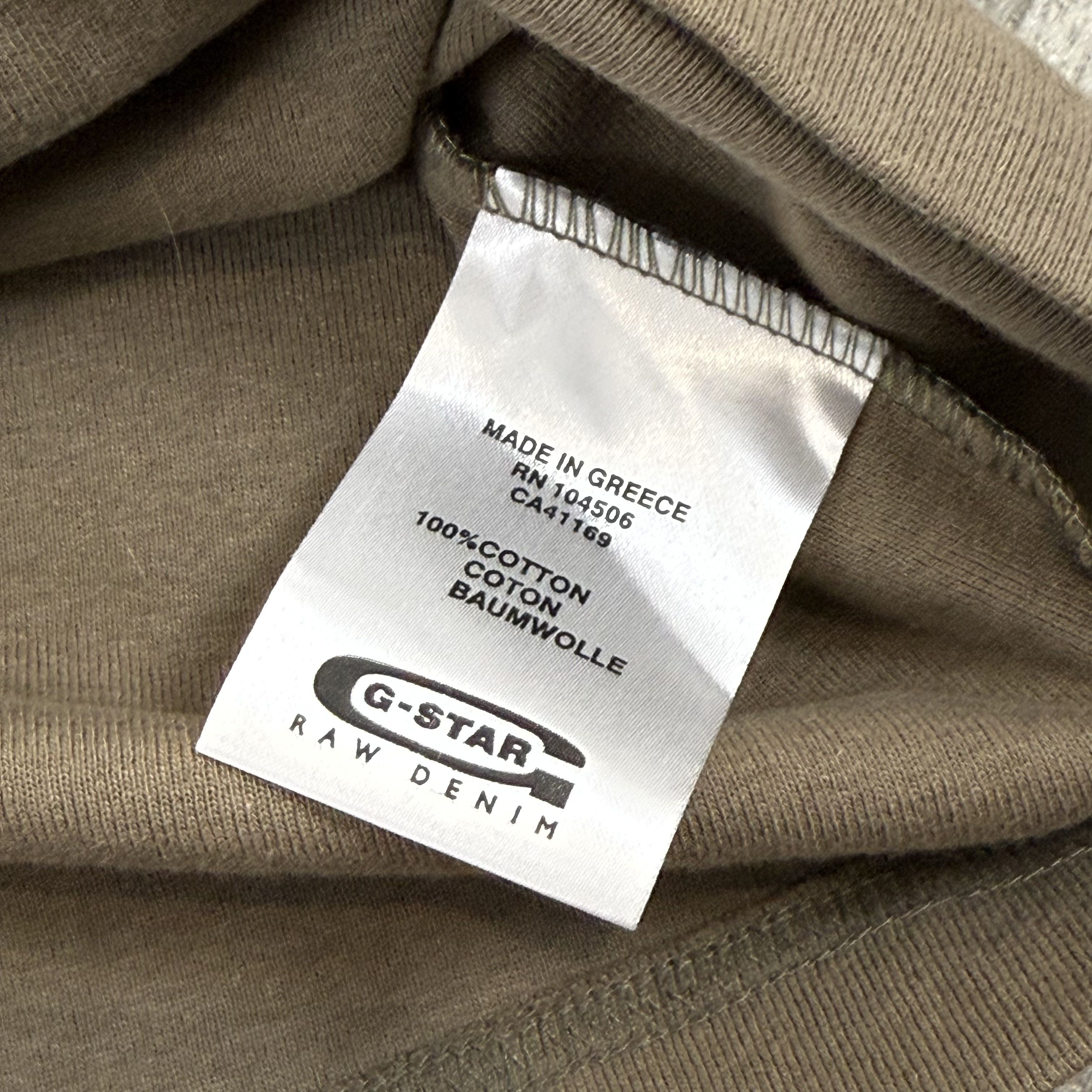 G-Star Vintage G-Star Raw Graphic Brown Long Sleeve Tee Shirt Size US L / EU 52-54 / 3 - 9 Thumbnail