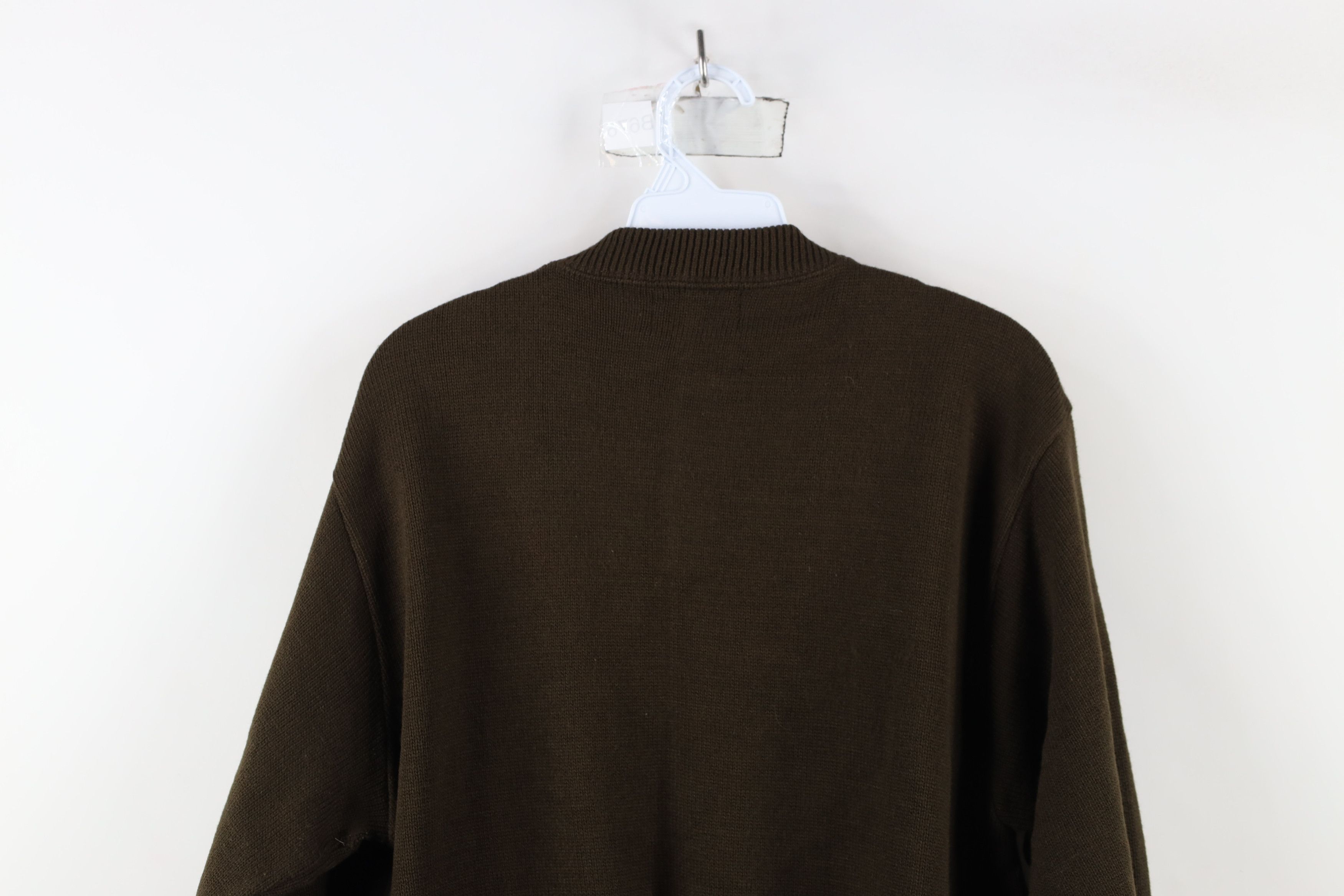Vintage Vintage 90s Streetwear Shooting Knit Pullover Henley Sweater Size US XL / EU 56 / 4 - 13 Thumbnail