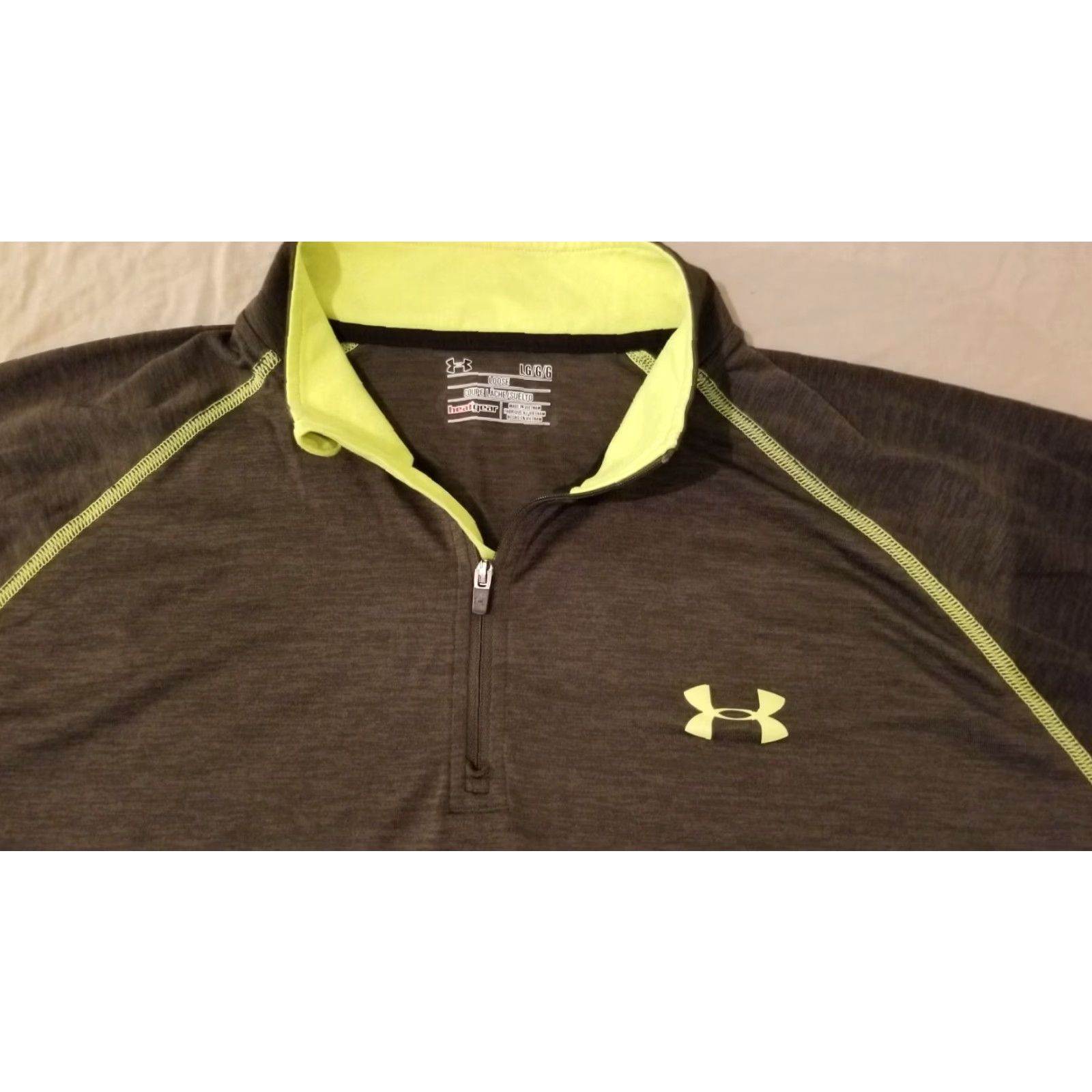 Under Armour **Under Armour Large Gray Half Zip T-Shirt Athletic** User: Under Armour Large Gray Half Zip T-Shirt Athletic Size US L / EU 52-54 / 3 - 2 Thumbnail
