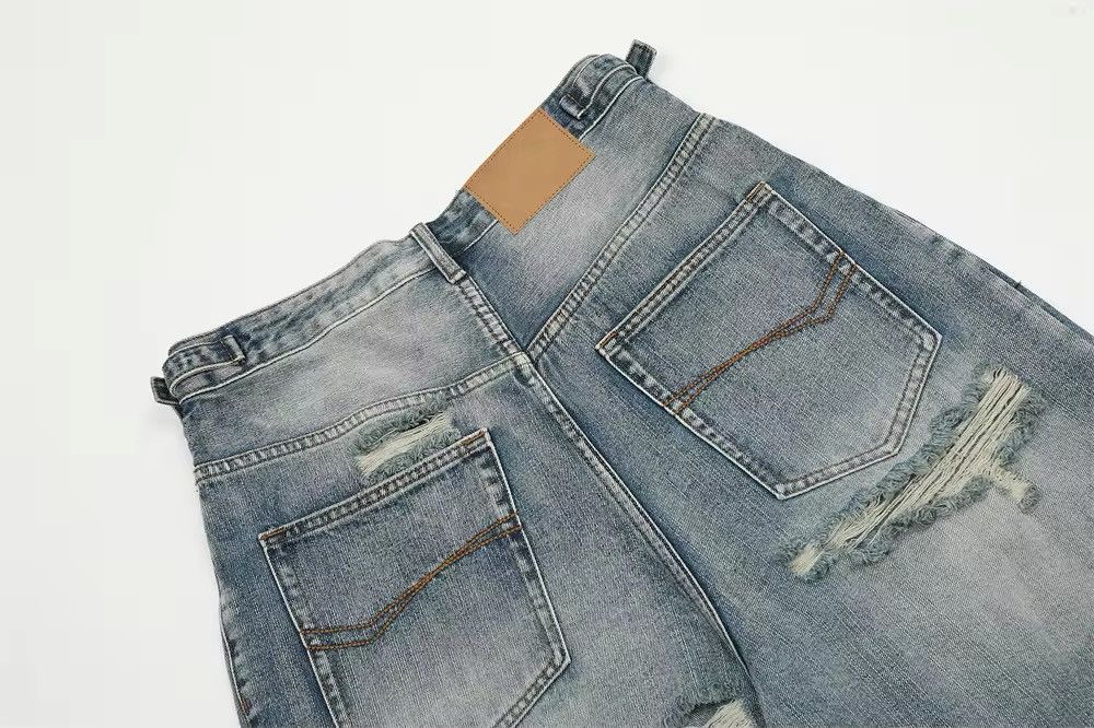 Japanese Brand × Jean Ripped Jorts Jeans Streetwear Size US 32 / EU 48 - 8 Thumbnail