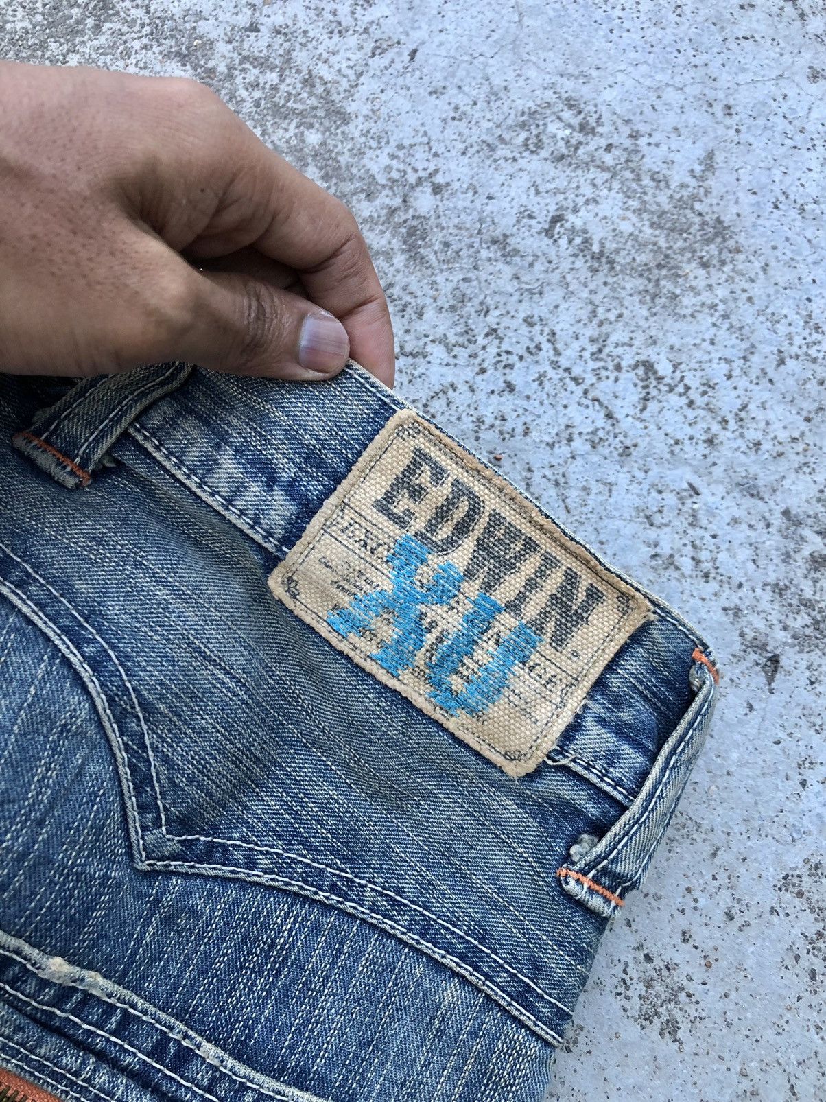 Edwin EDWIN XV RUSTY WASHED BLUE DENIM Size US 33 - 4 Thumbnail