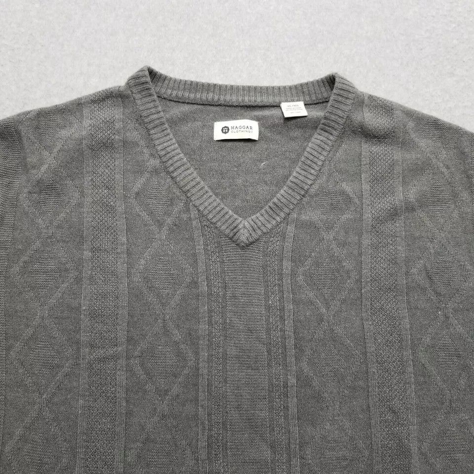 Haggar Haggar Sweater Men XL Long Sleeve Pullover V Neck Acrylic Size US XL / EU 56 / 4 - 5 Thumbnail