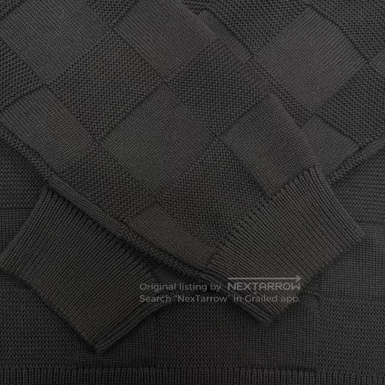 Louis Vuitton Louis Vuitton Checkerboard Stitched Crew Neck Long Sleeve Size US M / EU 48-50 / 2 - 5 Thumbnail