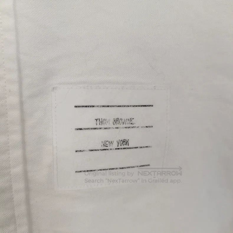 Thom Browne Thom Browne Single-breasted long-sleeved shirt Size US L / EU 52-54 / 3 - 6 Thumbnail