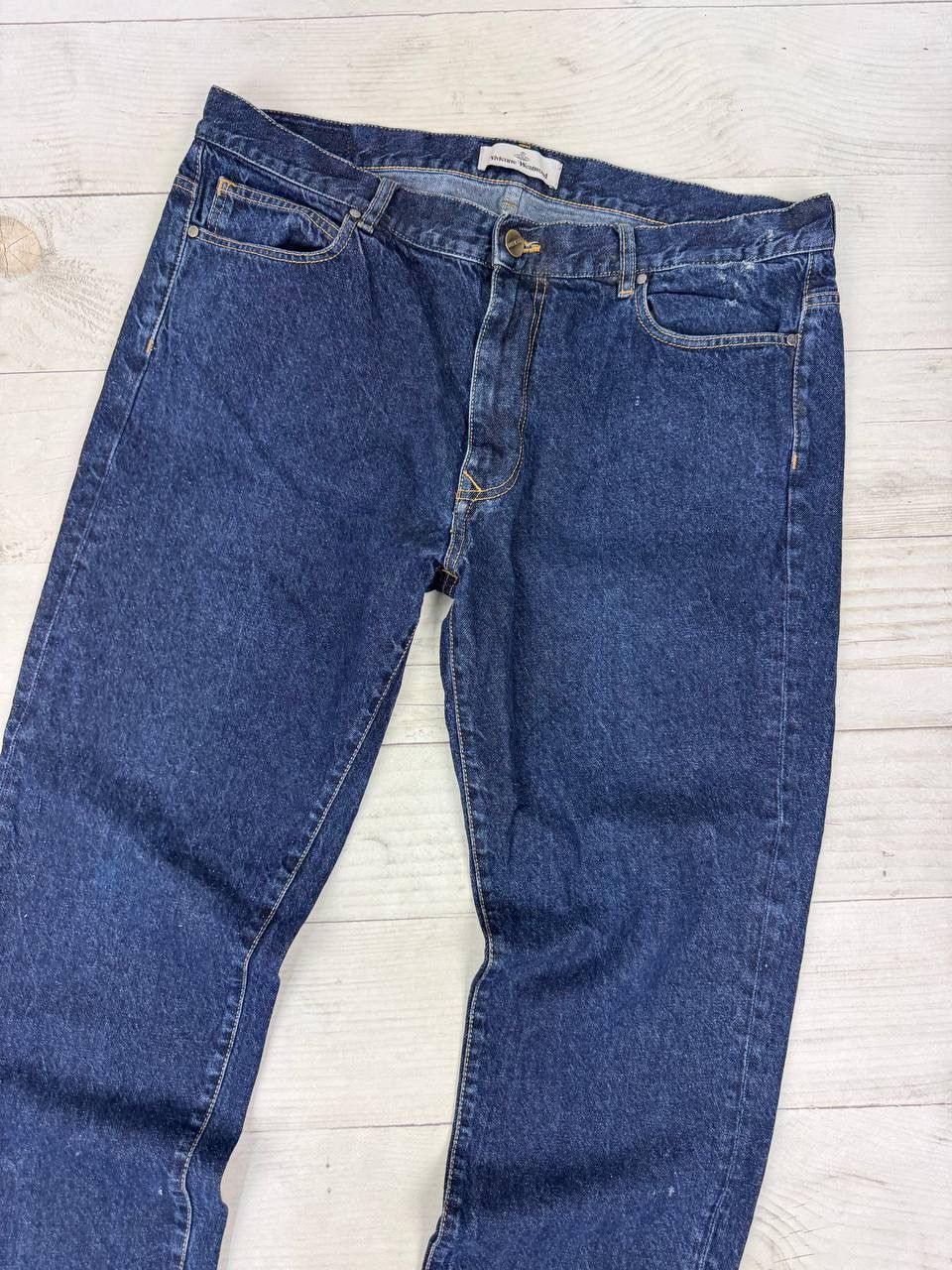 Vivienne Westwood Vivienne Westwood Big Logo Orb Denim Jeans Size US 38 / EU 54 - 3 Thumbnail
