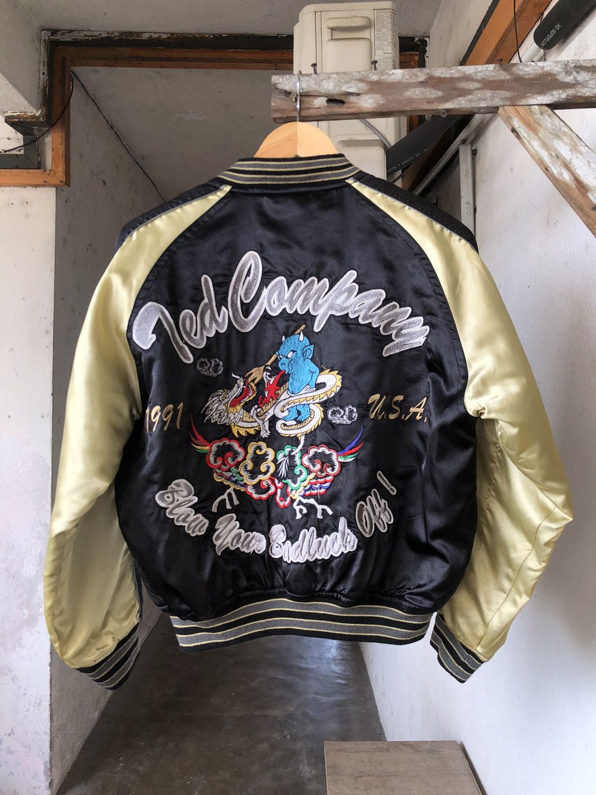 Vintage Vintage 90s Ted Company Embroidery Dragon Sukajan Jacket Size US XS / EU 42 / 0 - 1 Thumbnail