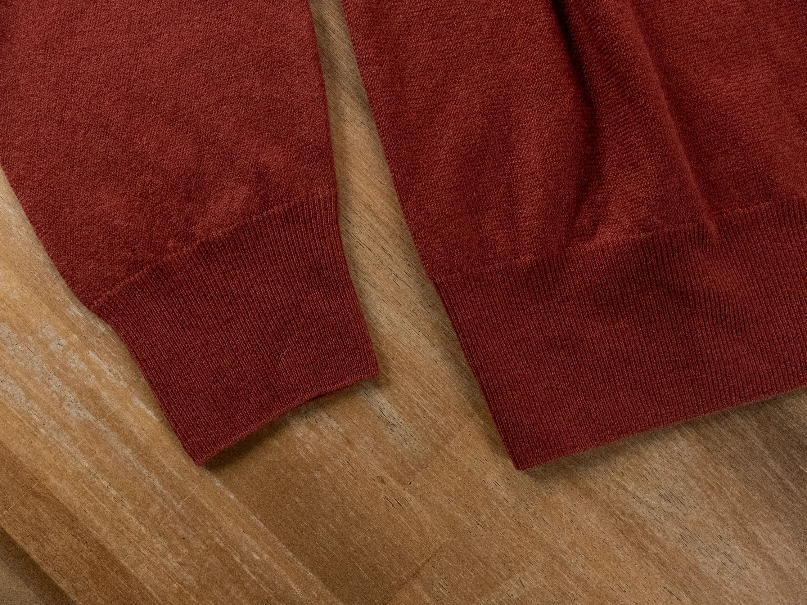 Loro Piana LORO PIANA brick red baby cashmere sweater Medium Size US M / EU 48-50 / 2 - 4 Thumbnail