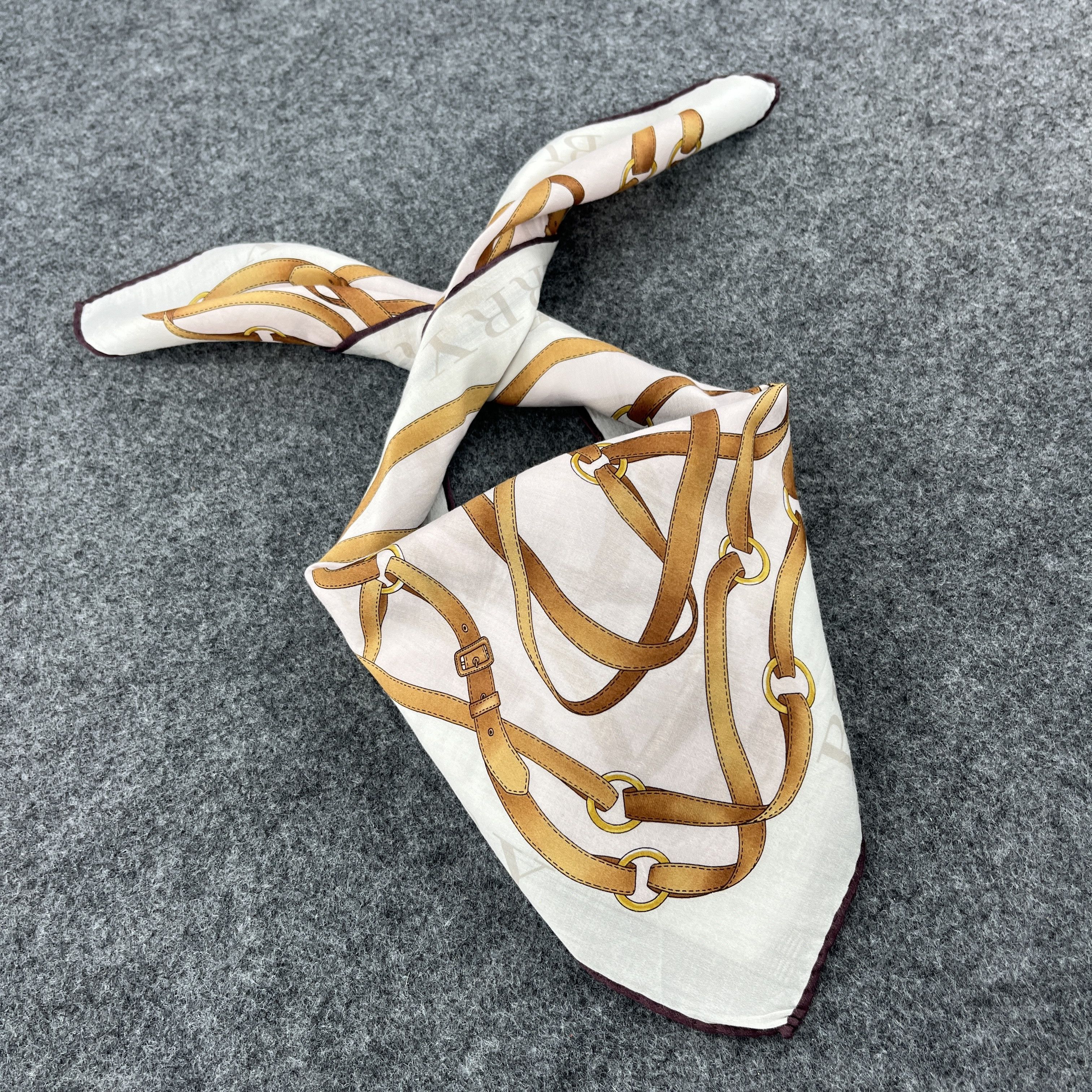 Burberry × Vintage Burberry Handkerchief / Bandana / Neckerchief B440 Size ONE SIZE - 4 Thumbnail
