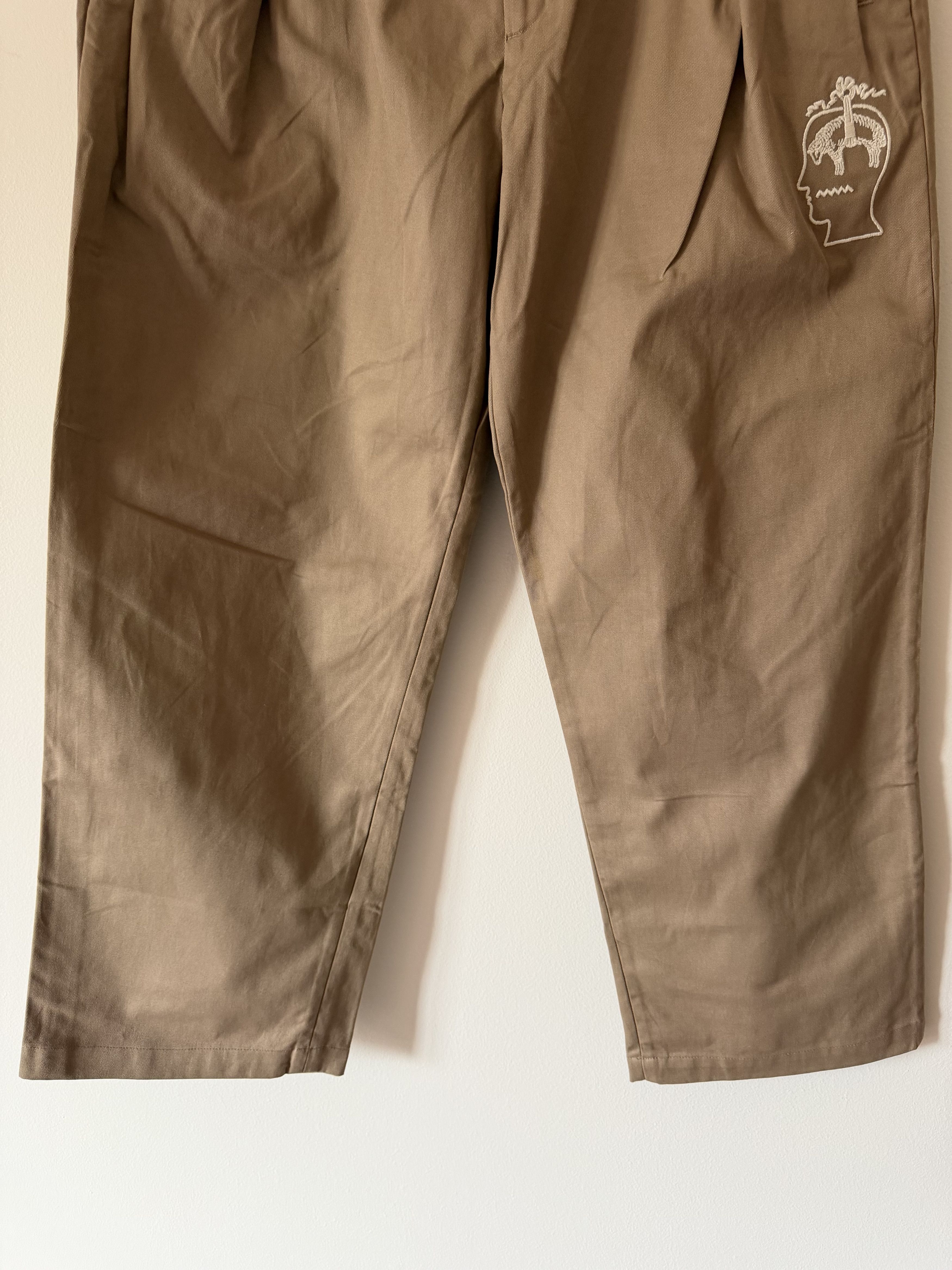 Brain Dead Brain Dead Brooks Brothers California Pleated Trousers Khaki Size US 34 / EU 50 - 3 Thumbnail