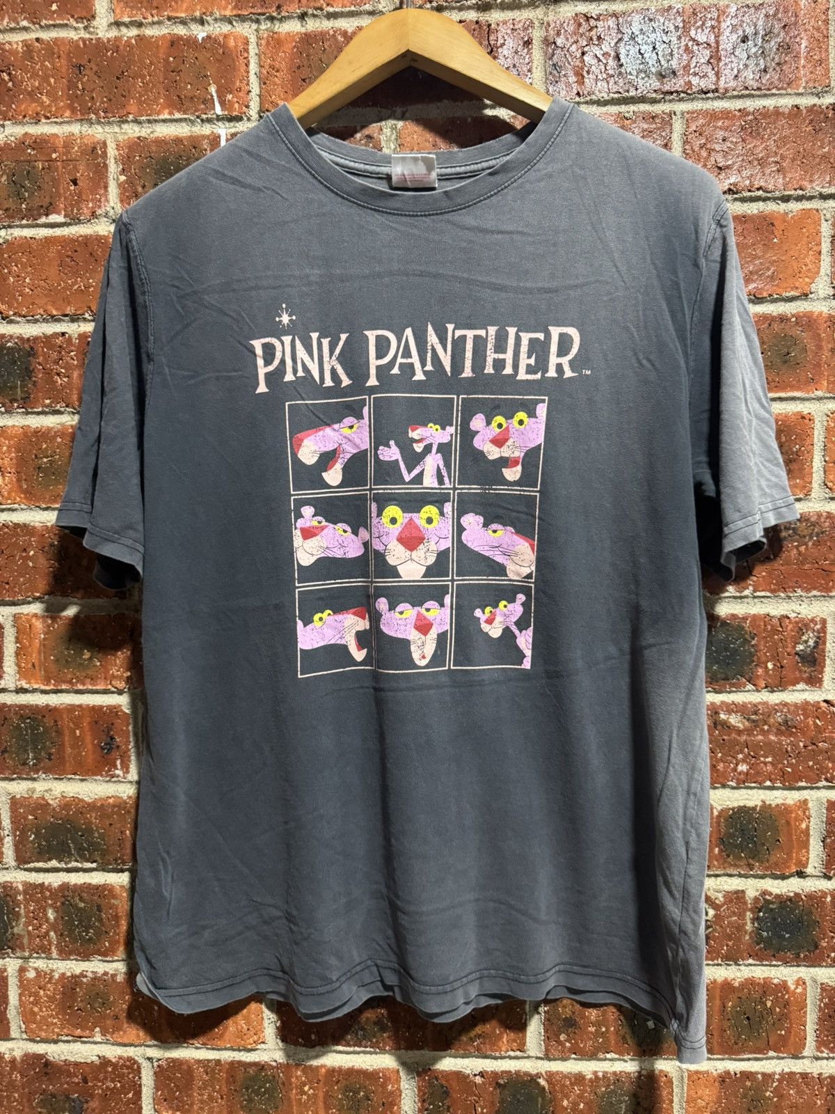 Band Tees × Vintage BAND DISTRESSED PINK PANTHER SUN FADDED Size US XL / EU 56 / 4 - 1 Thumbnail