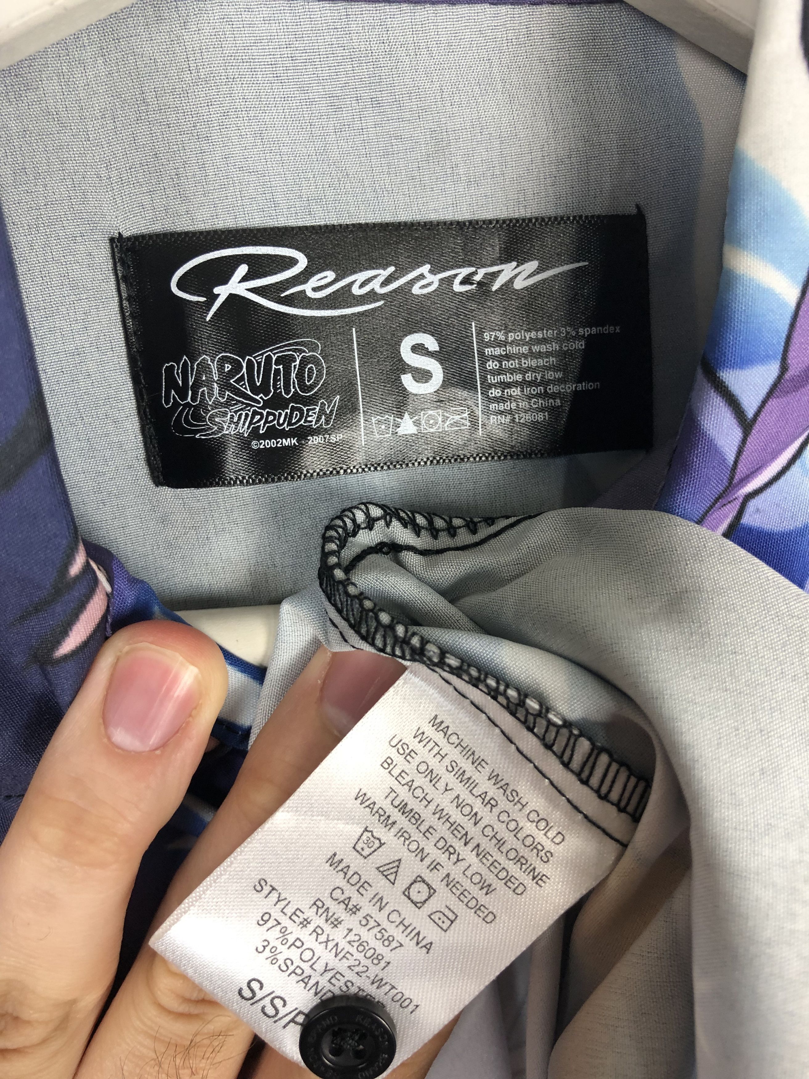 Anime Reason Naruto Shirt Sasuke Overprinted size S Size US S / EU 44-46 / 1 - 7 Thumbnail