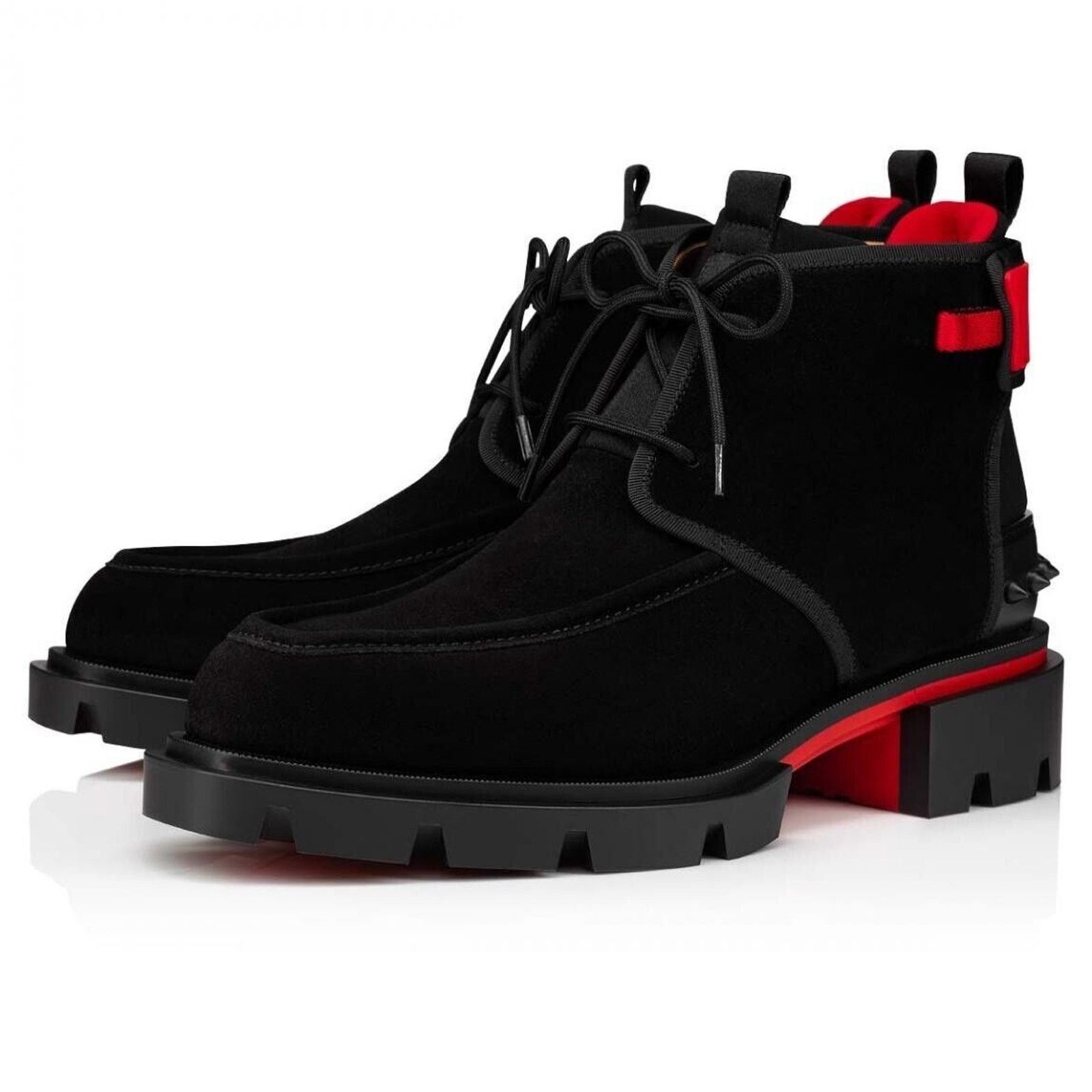Christian Louboutin Christian Louboutin Mens Suede Combat Lace Up Boot 42 9 Size US 9 / EU 42 - 1 Thumbnail
