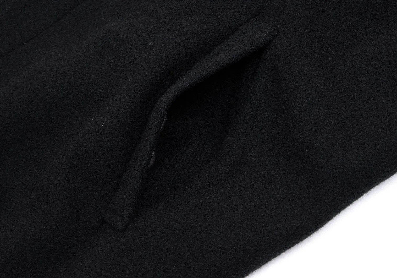 Jean Paul Gaultier Melton Wool Metal Logo Button Long Coat in Black 48 Size US M / EU 48-50 / 2 - 18 Thumbnail