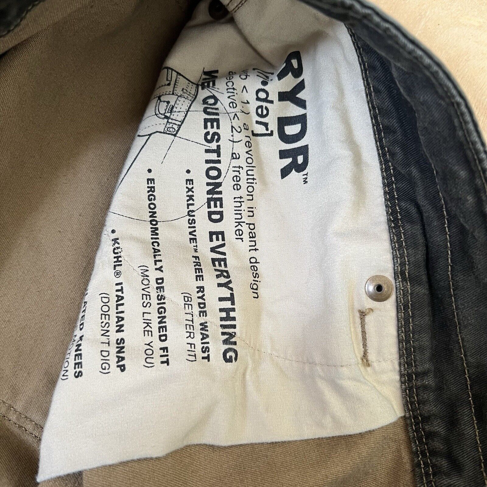 Kuhl Kuhl Rydr Pants 38 Black Hiking Outdoor Workwear Vintage Size US 38 / EU 54 - 6 Thumbnail