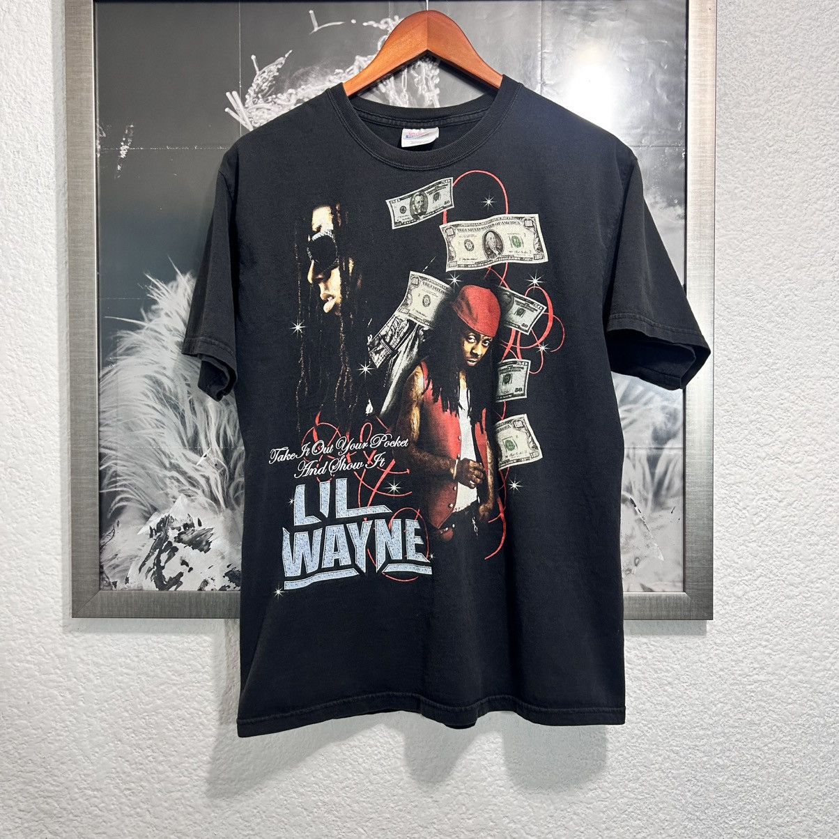 Band Tees × Rap Tees × Vintage LIL WAYNE THA CARTER III 2009 RAP TEE VINTAGE Size US XL / EU 56 / 4 - 1 Thumbnail