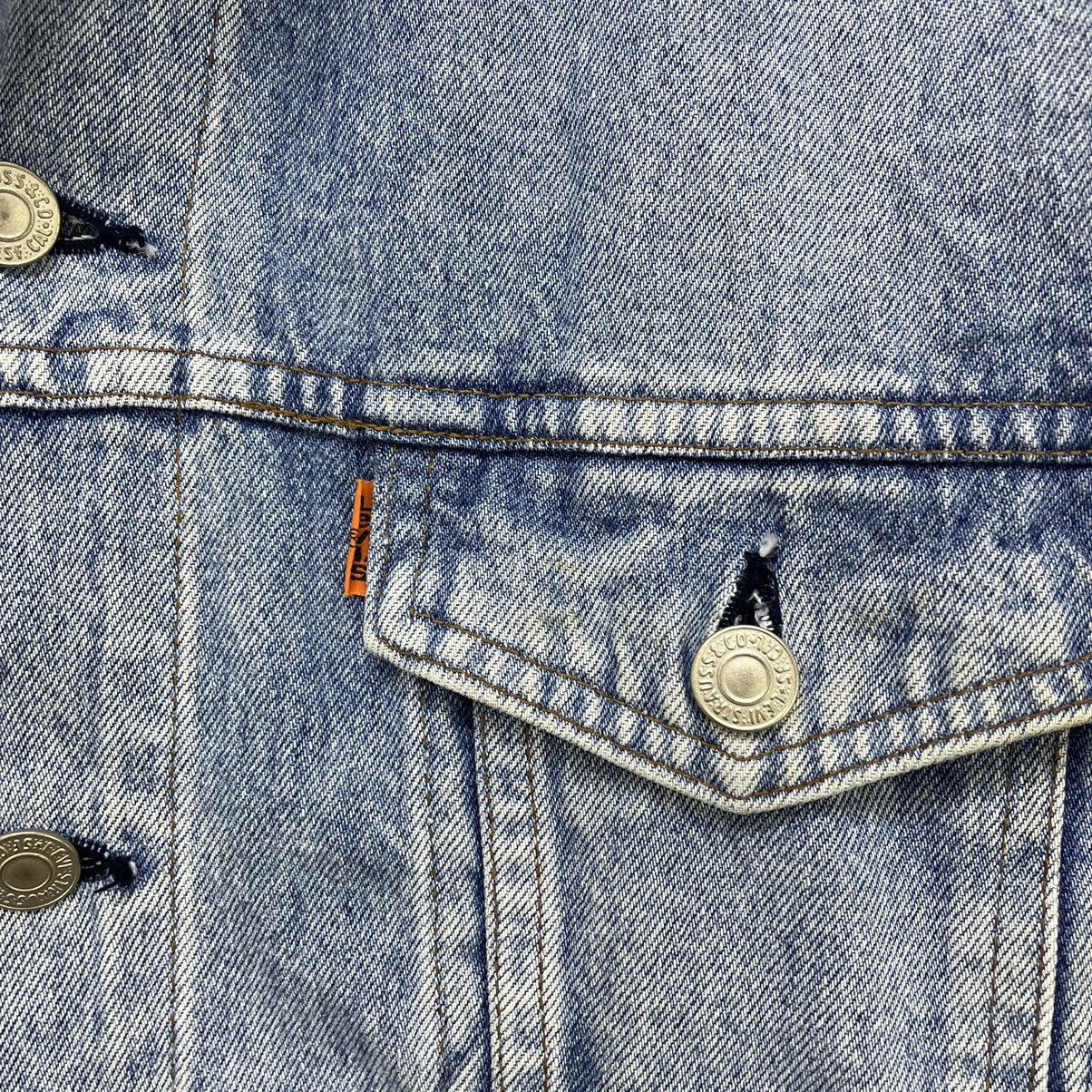 Levi's × Vintage Vintage Distressed Levis Orange Tab Trucker Jacket Size US L / EU 52-54 / 3 - 7 Thumbnail