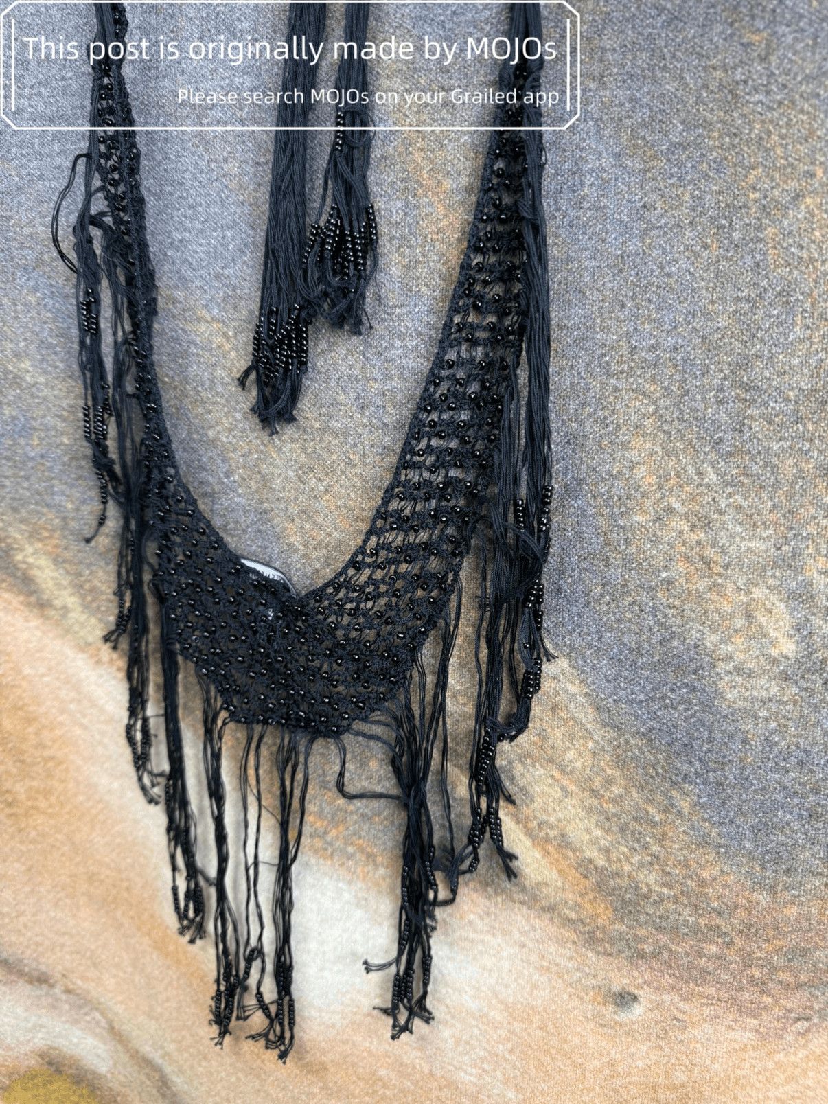 Ann Demeulemeester Ann Demeulemeester Knitwear Distressed Scarf Size ONE SIZE - 3 Thumbnail