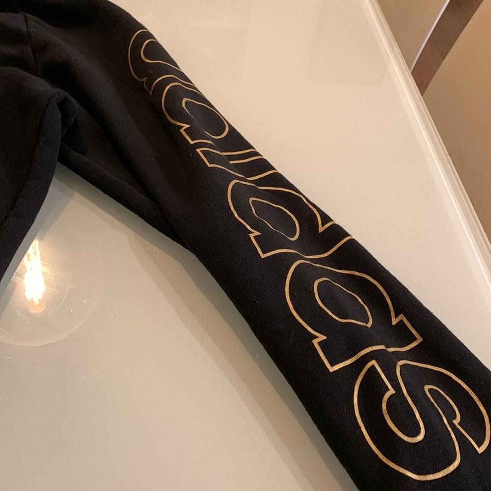 Adidas Adidas hoodie - black and gold Size L / US 10 / IT 46 - 3 Thumbnail