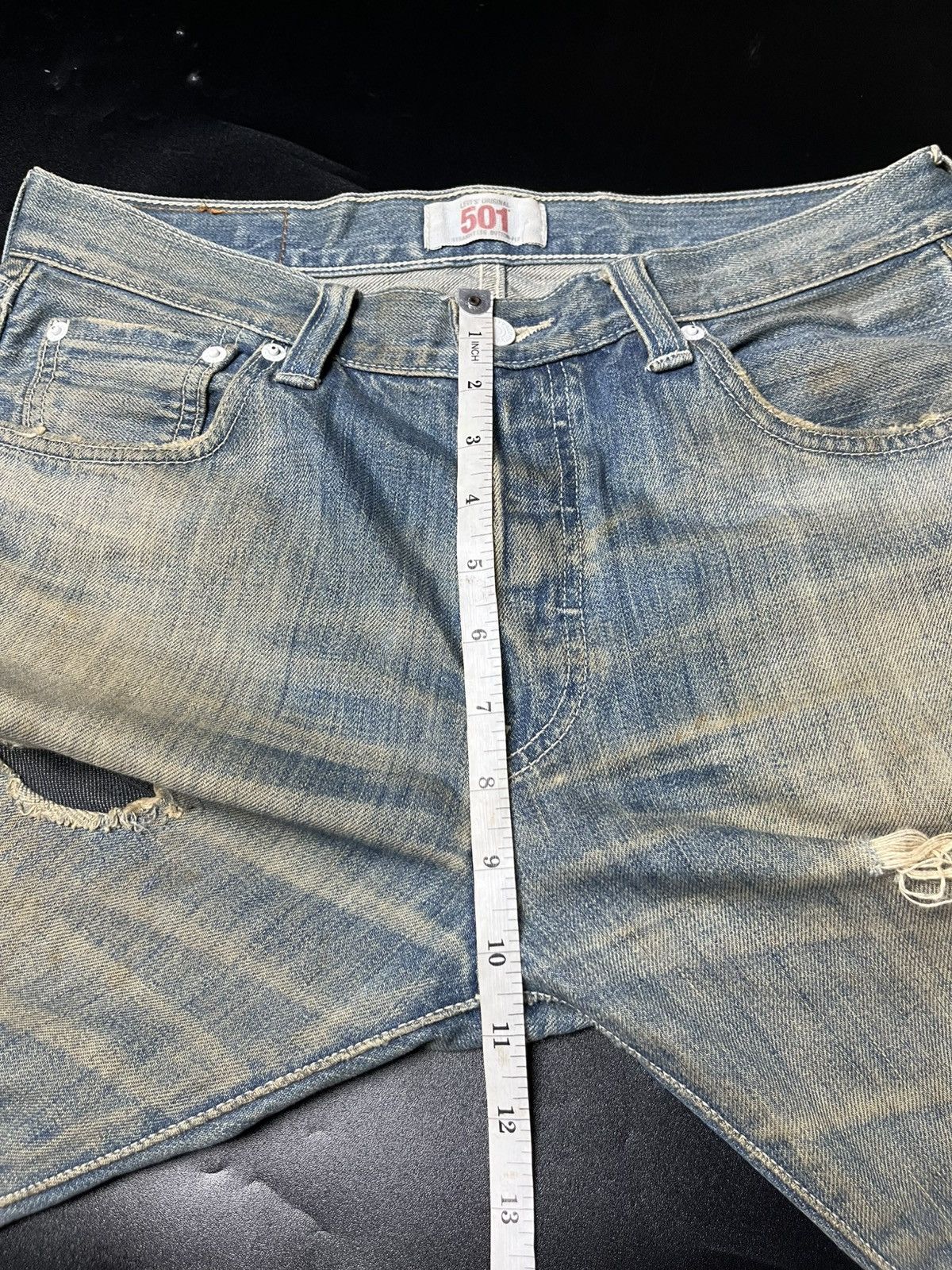 Designer × Japanese Brand × Levi's Vintage Clothing Kurt Cobain style levis patchwork Distressed faded Jeans Size US 30 / EU 46 - 14 Thumbnail