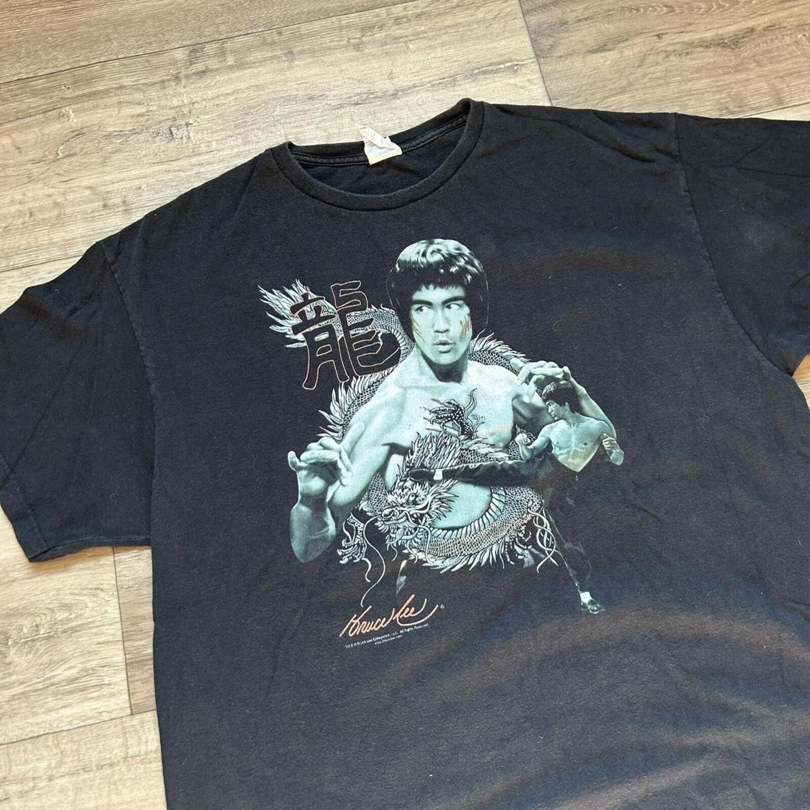 Lee Vintage Bruce Lee black t shirt Size XL kungfu karate Size US XL / EU 56 / 4 - 2 Thumbnail