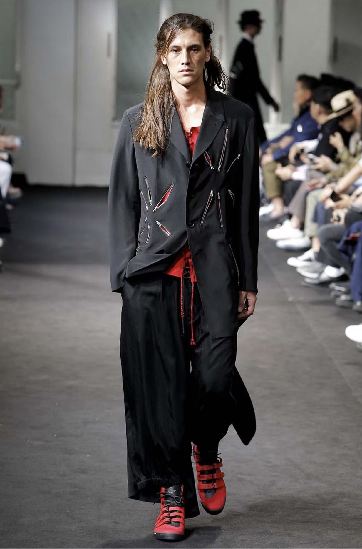 Yohji Yamamoto Yohji Yamamoto Pour Homme - W/Gabardine Fireworks Zip JKT Size US XL / EU 56 / 4 - 6 Thumbnail