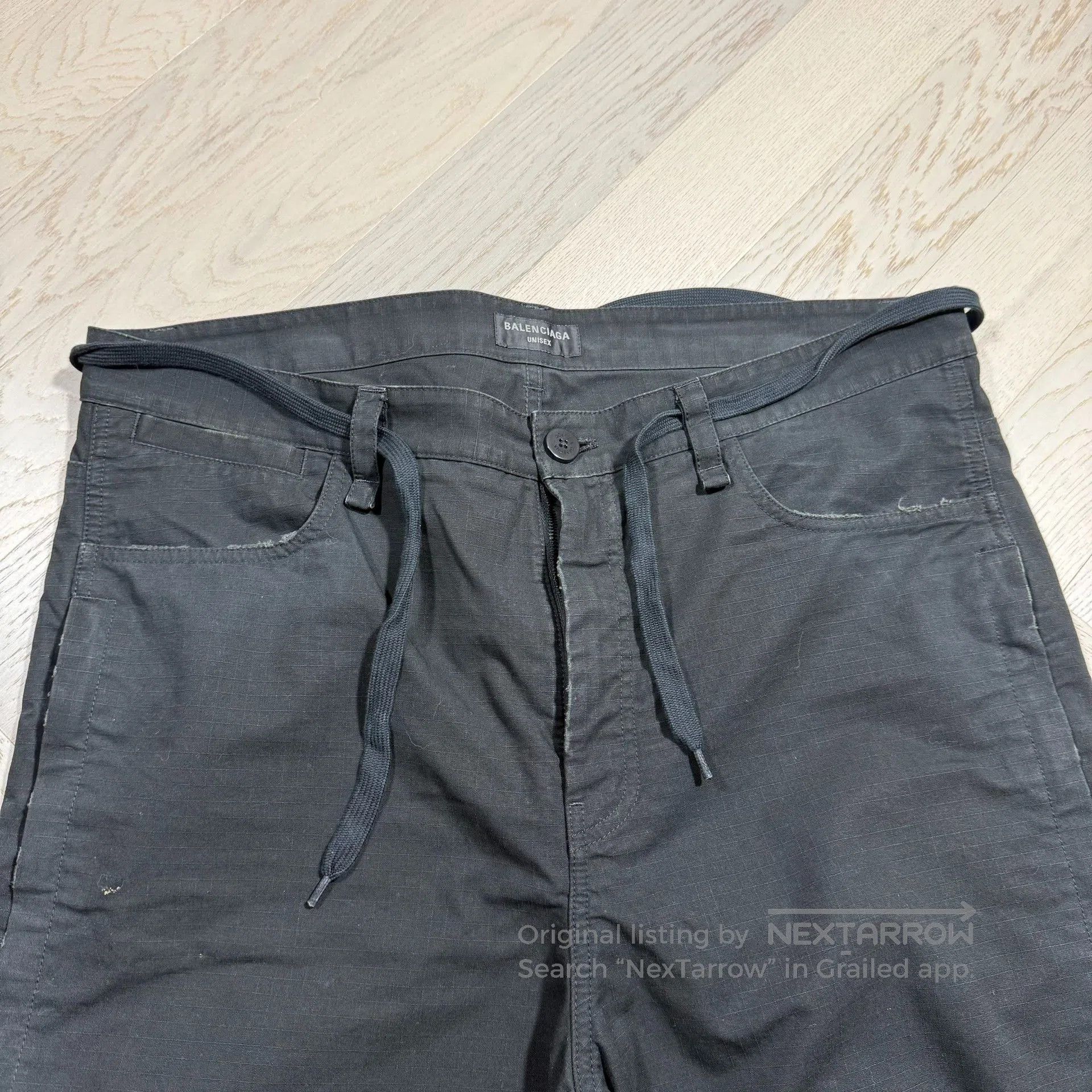 Visvim Balenciaga Washed Distressed Cargo Pants. Size US 30 / EU 46 - 2 Thumbnail