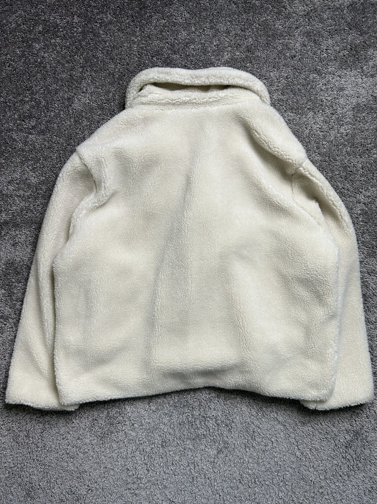 Gap × Vintage Vintage Y2K Faux Fur Sherpa Double Breasted Coat Jacket Size M / US 6-8 / IT 42-44 - 5 Thumbnail
