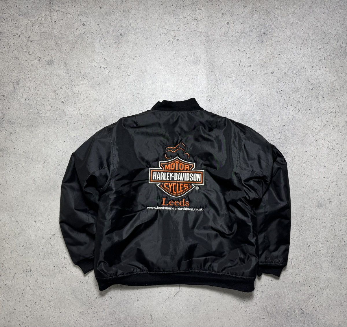 Harley Davidson Harley Motor Davidson Big Logo Black Bomber Jacket Size XL Size US XL / EU 56 / 4 - 1 Thumbnail