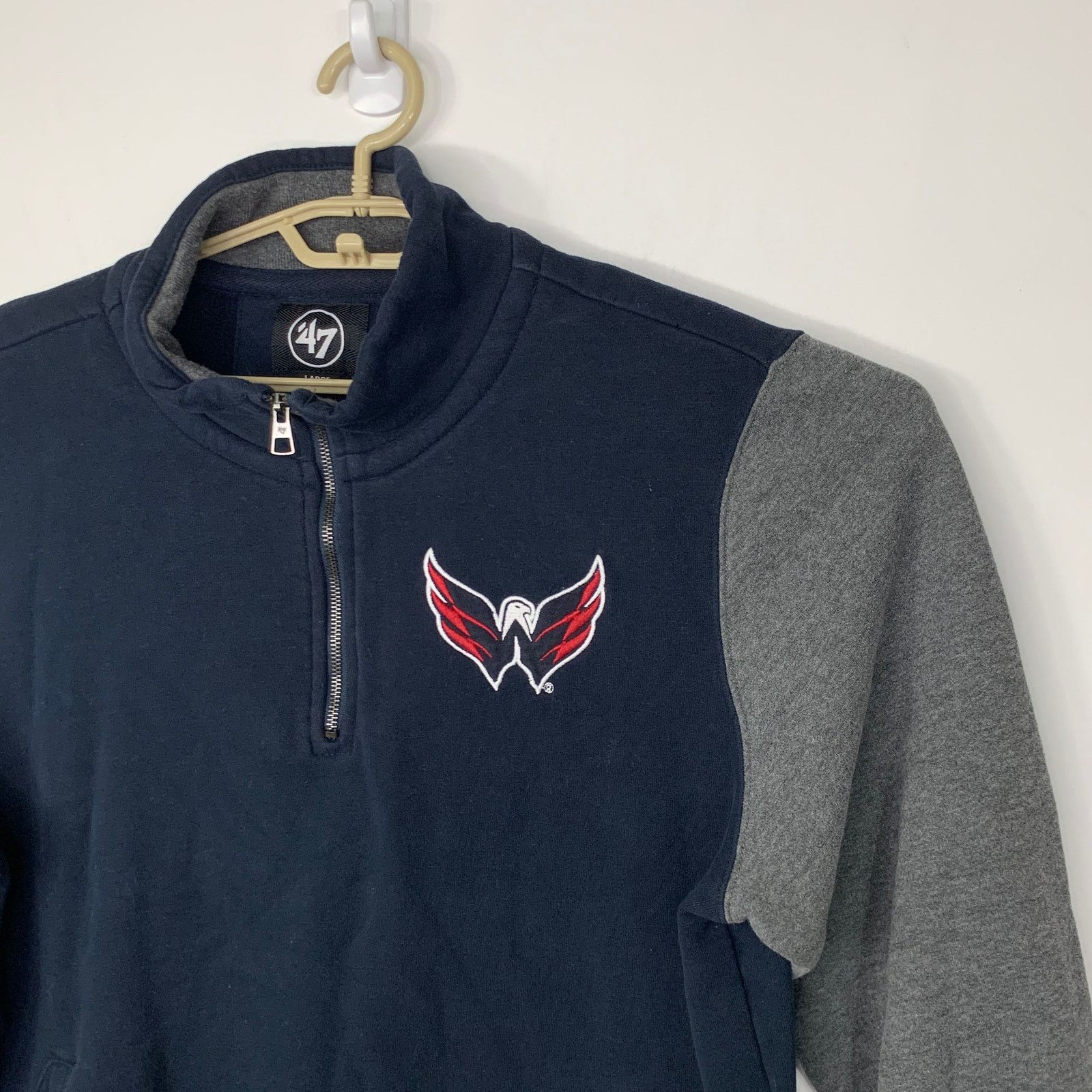 Other Washington Capitals L NHL Half Zip Long Sleeve Sweatshirt Size US L / EU 52-54 / 3 - 5 Thumbnail