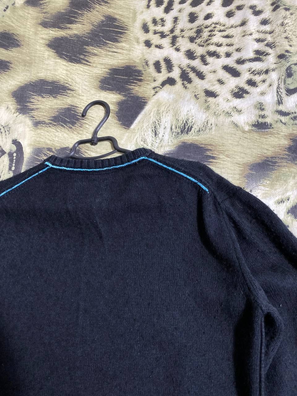 Quiksilver × Vintage 00s VINTAGE QUIKSILVER Knitted Big Logo Surf Style Sweater Size US XL / EU 56 / 4 - 4 Thumbnail