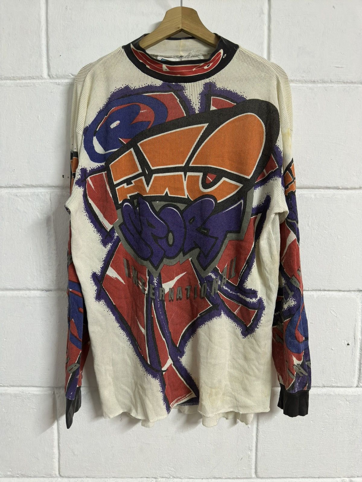Vintage Vintage-1995 Axo Power Sport Motocross L/S Thermal Shirt Size US XL / EU 56 / 4 - 2 Thumbnail