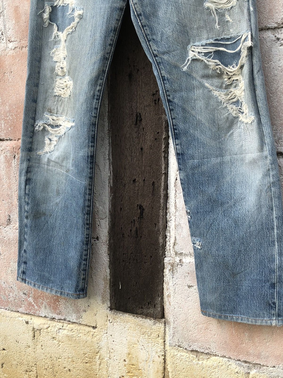Levi's Levi’s 502 Big E J22 Distressed Denim Size US 28 / EU 44 - 5 Thumbnail