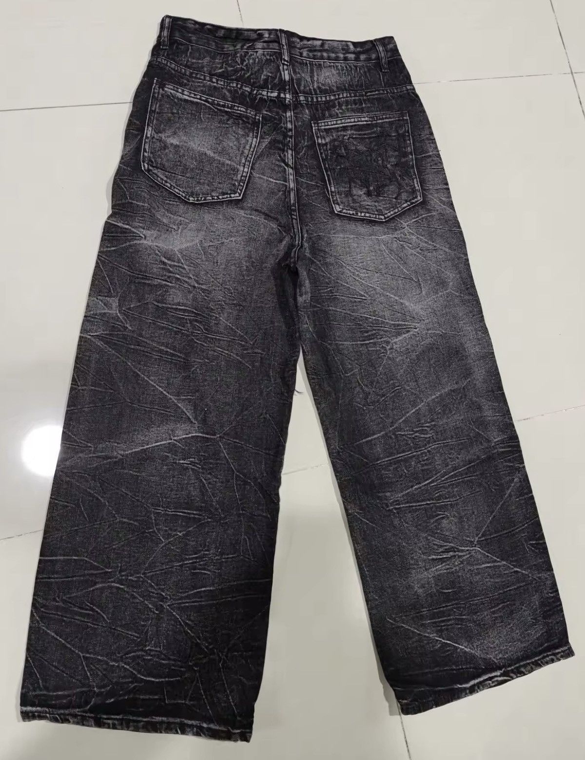Jean Spider Embroidered Patch Baggy Jeans Size US 31 - 6 Thumbnail