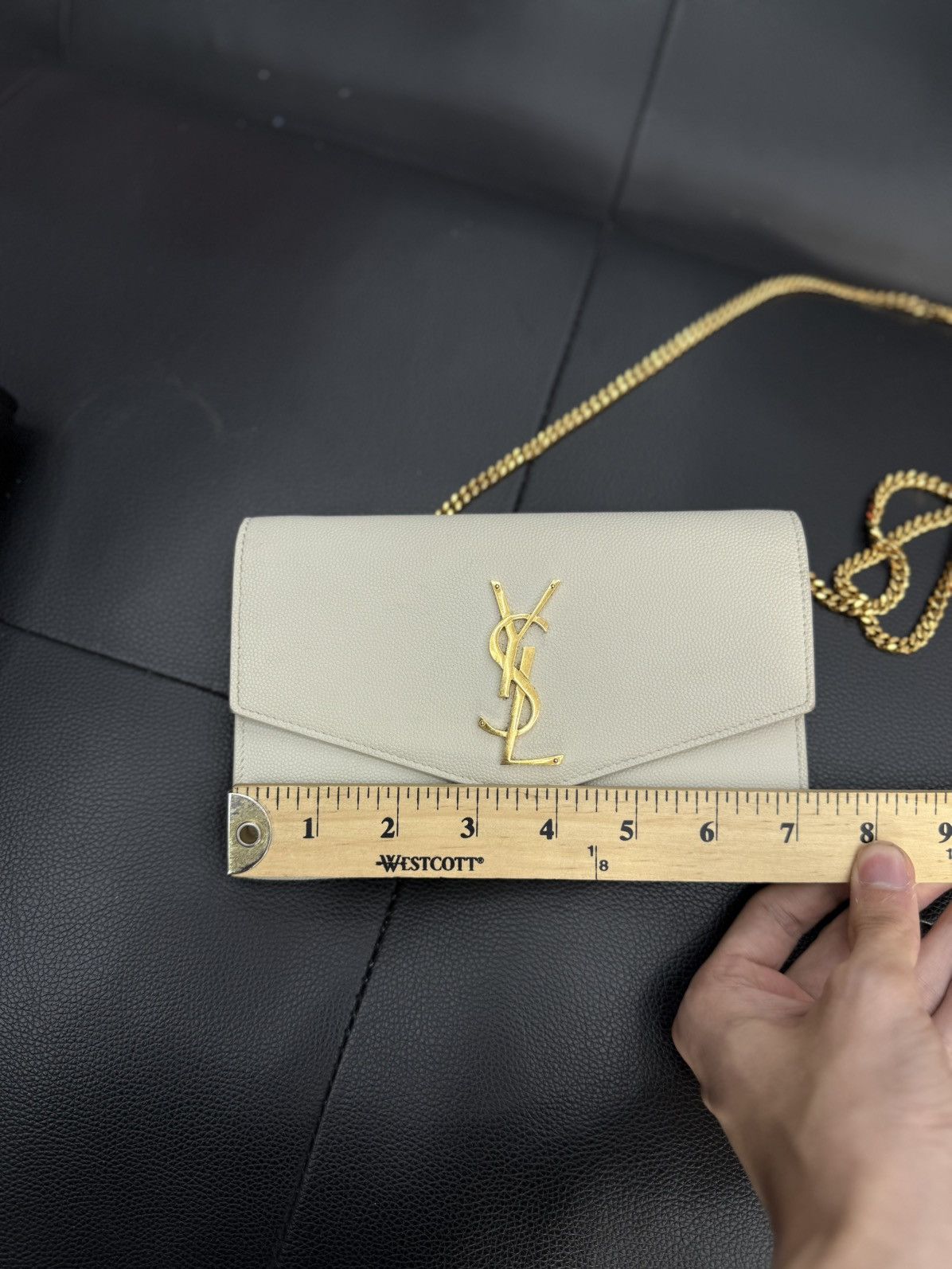 Saint Laurent Paris Saint Laurent Paris Uptown White Chain Bag Women Size ONE SIZE - 23 Thumbnail