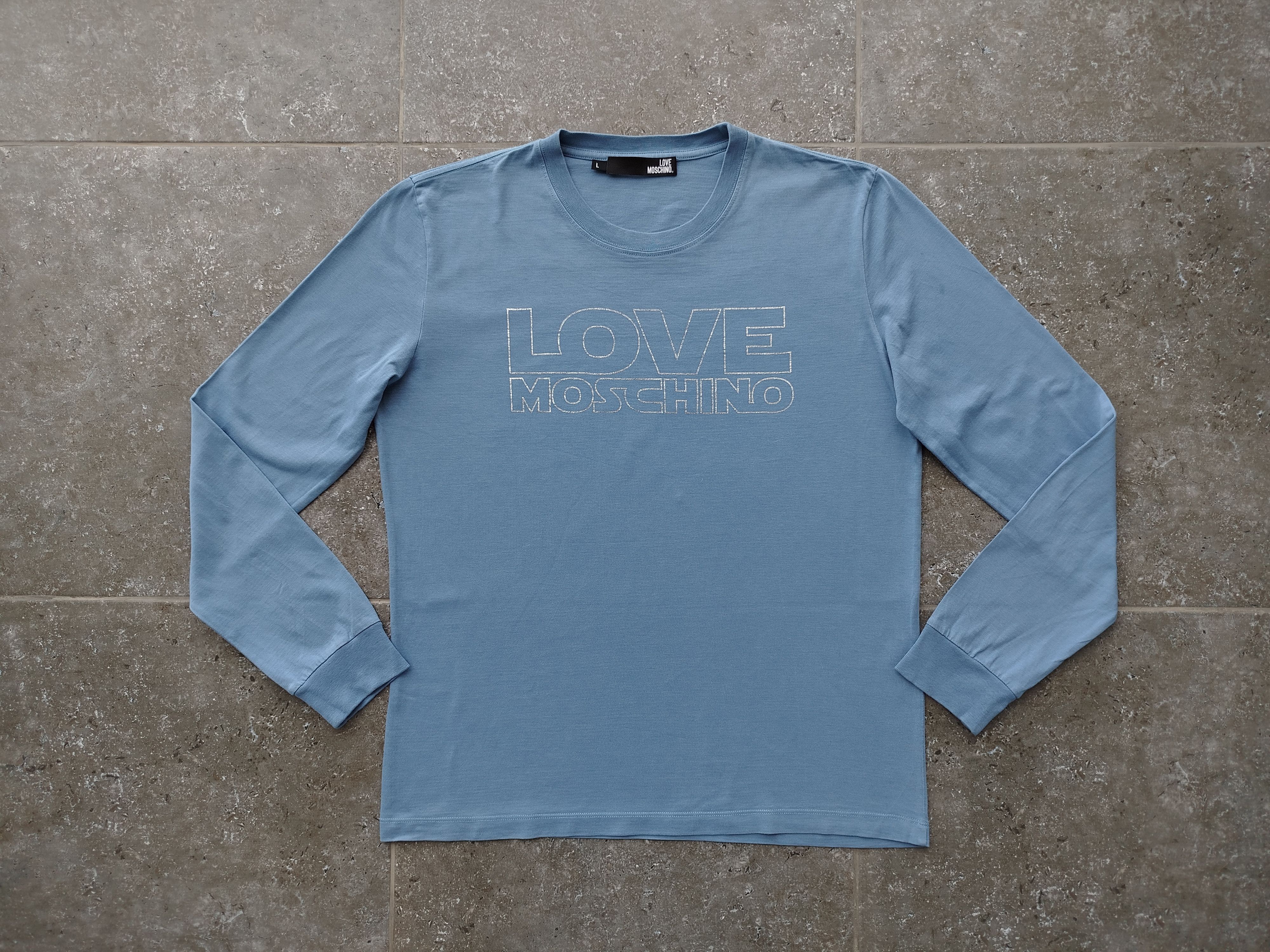 Moschino Love Moschino T-Shirt Long Sleeve Crew Neck Cotton Size L Size US L / EU 52-54 / 3 - 2 Thumbnail