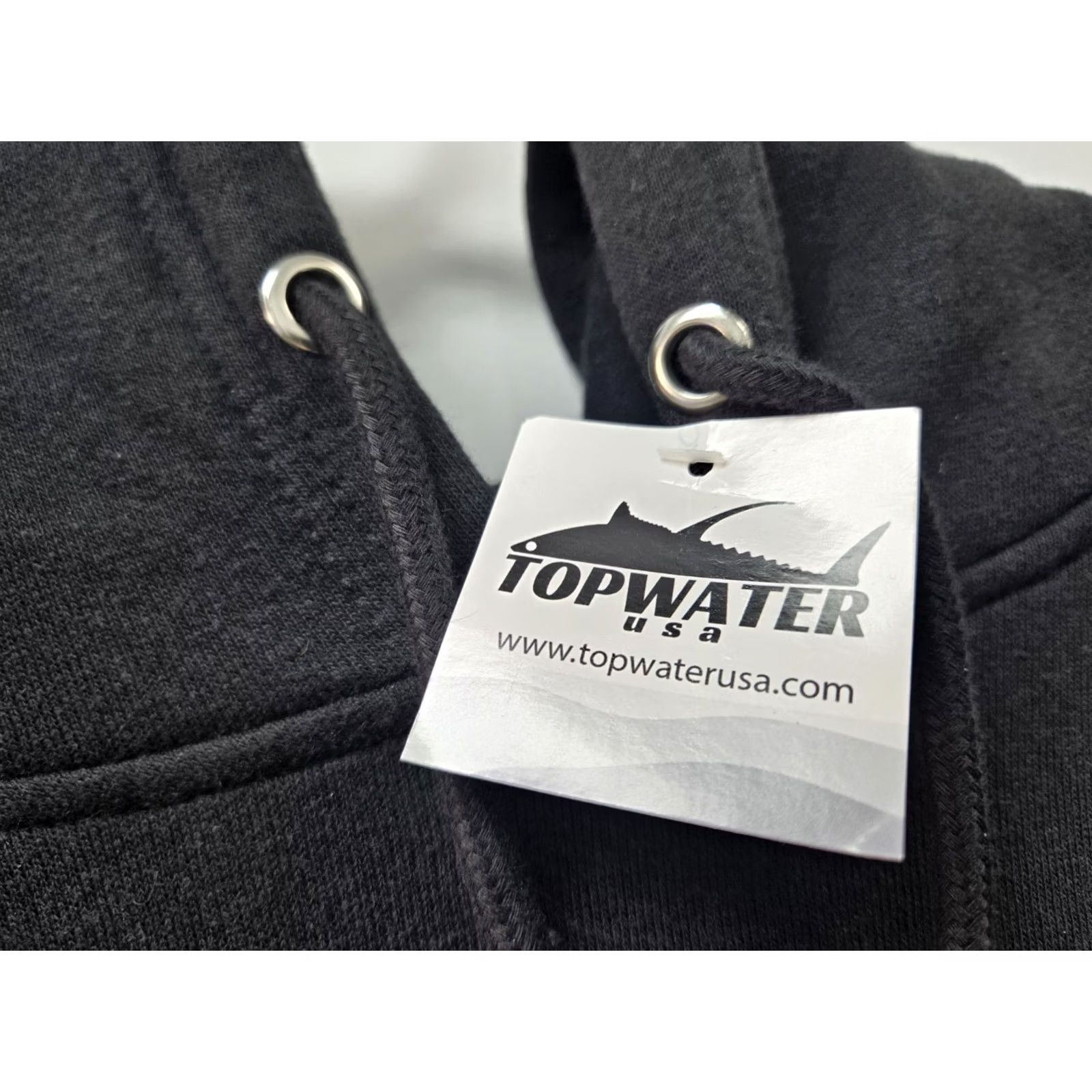 Vintage NWT Topwater USA Heavyweight Division Mens Fishing Hoodie Blk 2XL #8205 Size US XXL / EU 58 / 5 - 4 Thumbnail