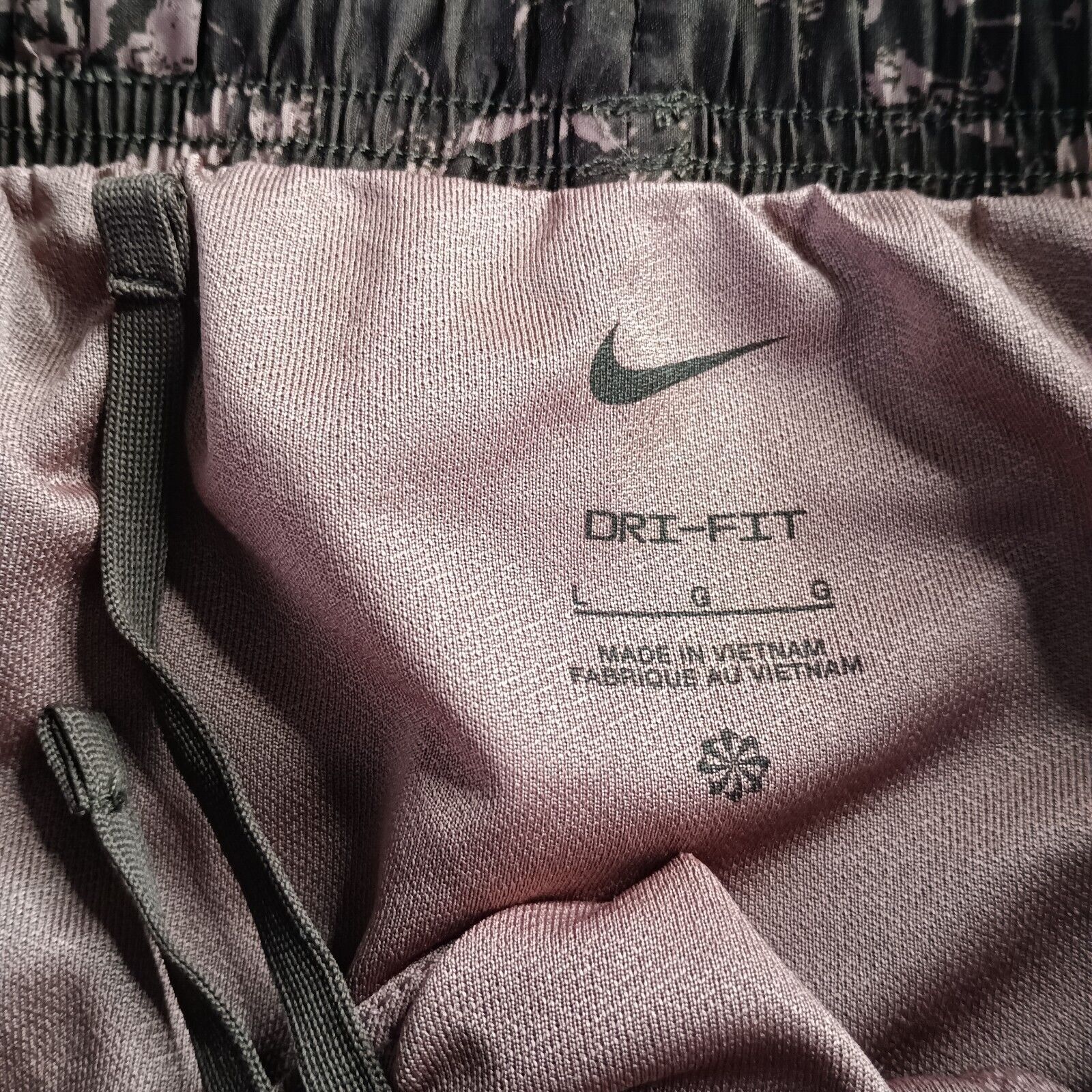 Nike Nike Womens Smokey Mauve Tempo Printed Running Shorts Size L Size 32" / US 10 / IT 46 - 3 Thumbnail