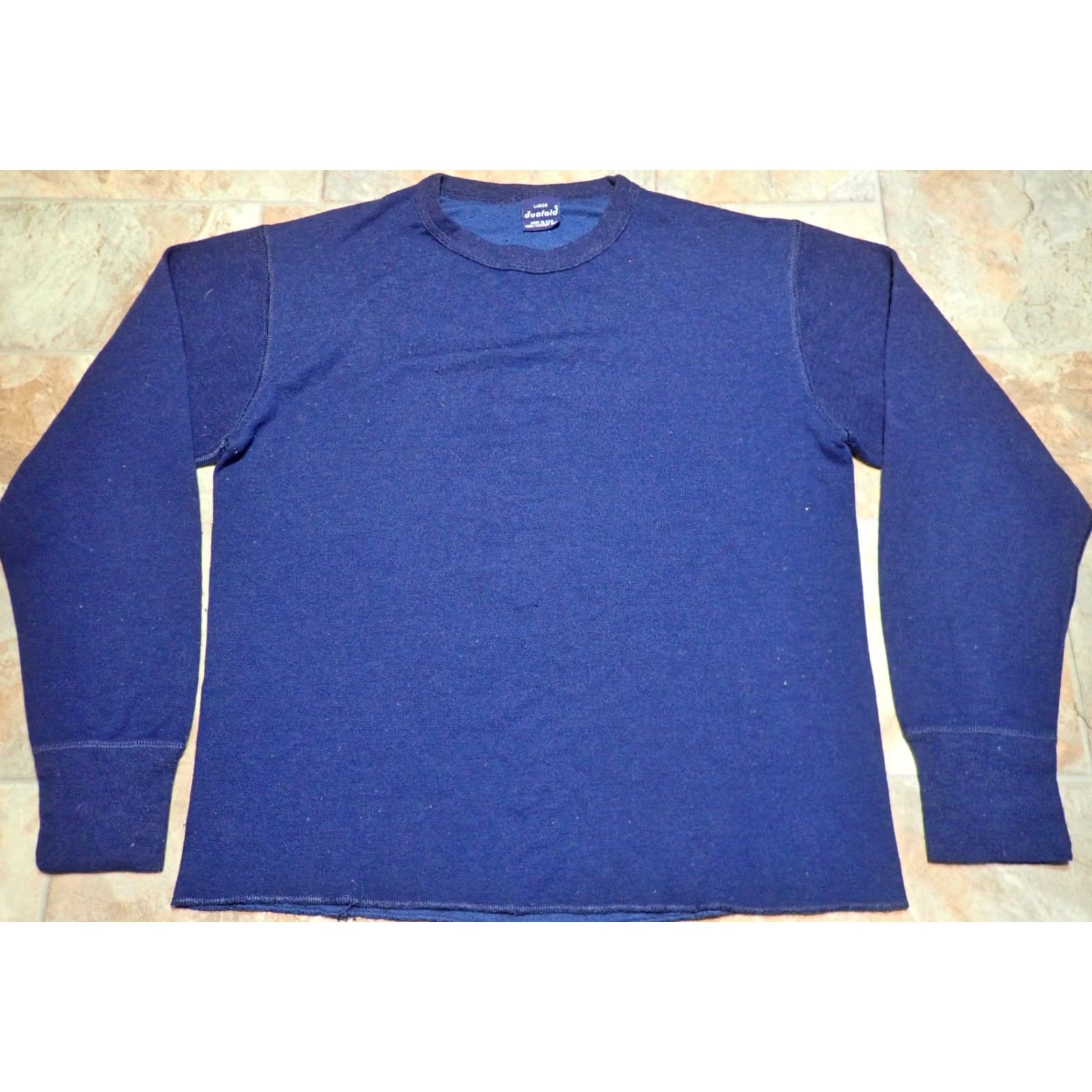 Vintage VINTAGE Duofold Men's T-Shirt Shirt Regular L Thermax Underwear Wool Blend Polyester Blue 70s 80s USA Mens Size US L / EU 52-54 / 3 - 3 Thumbnail