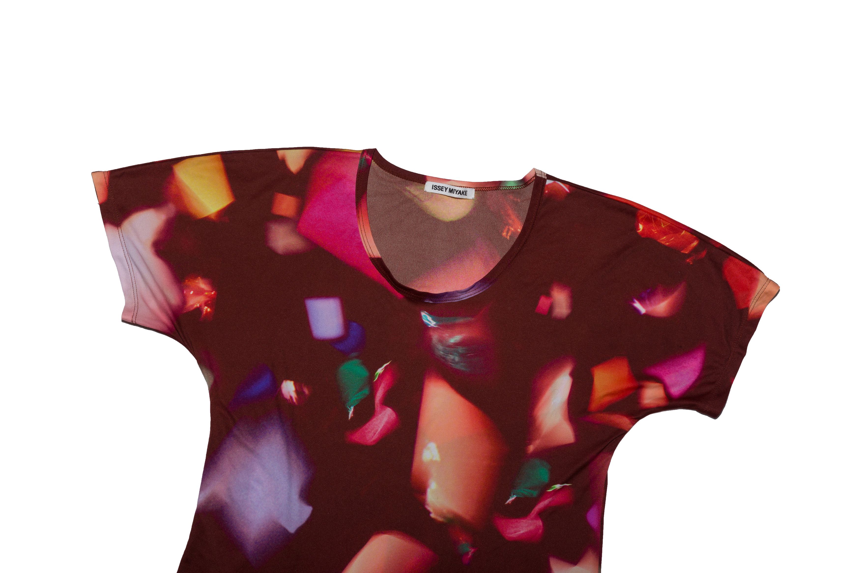 Issey Miyake FALLING GEMS AND JEWELS SHORT S/S TOP DRESS Size M / US 6-8 / IT 42-44 - 4 Thumbnail