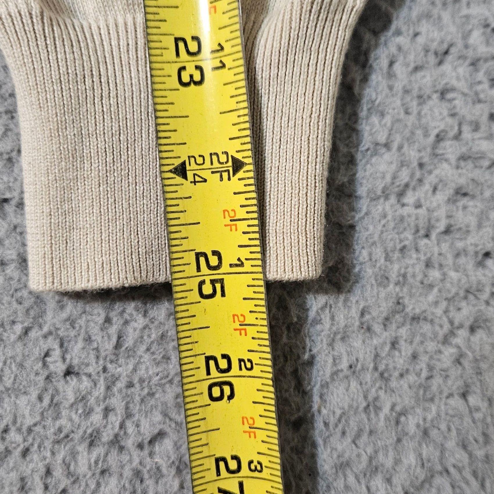 Pronto Uomo Pronto Uomo Sweater Mens L Cream Silk Size Beige Pullover Knit Long Sleeve Crew Size US L / EU 52-54 / 3 - 7 Thumbnail