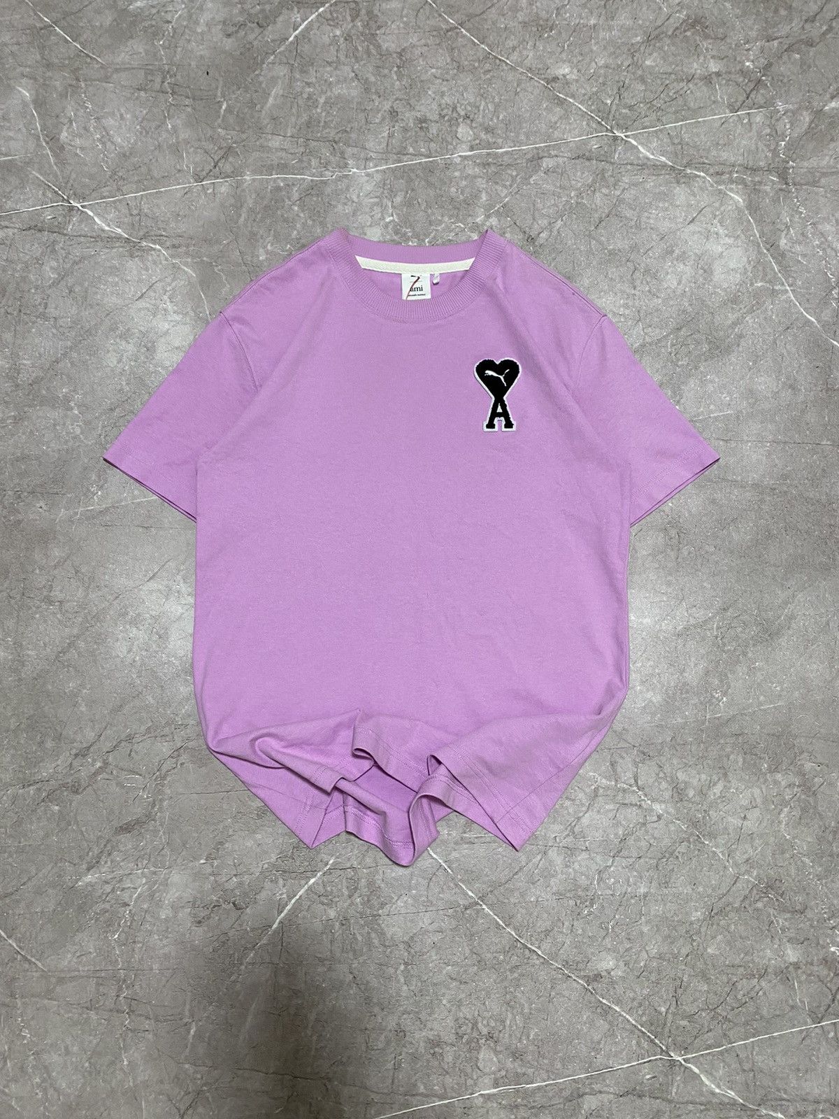 AMI × Puma Rare Puma x Ami Heart Pink Embroidered T Shirt Y2K Size XS Size US XS / EU 42 / 0 - 2 Thumbnail