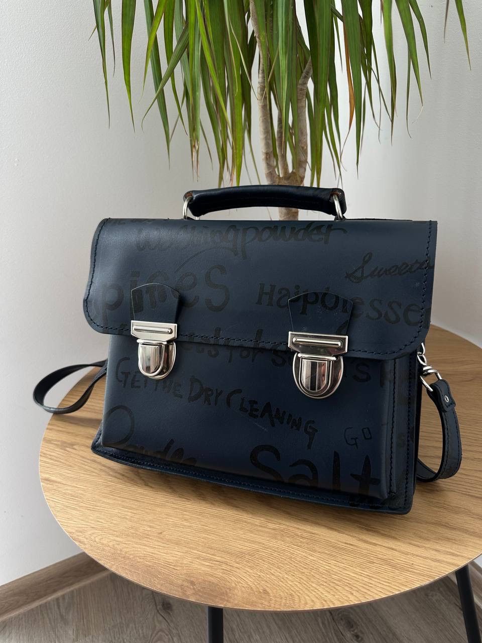 Comme des Garcons Vintage Comme des Garçons Black Graffiti Satchel Bag Rare Size ONE SIZE - 5 Thumbnail