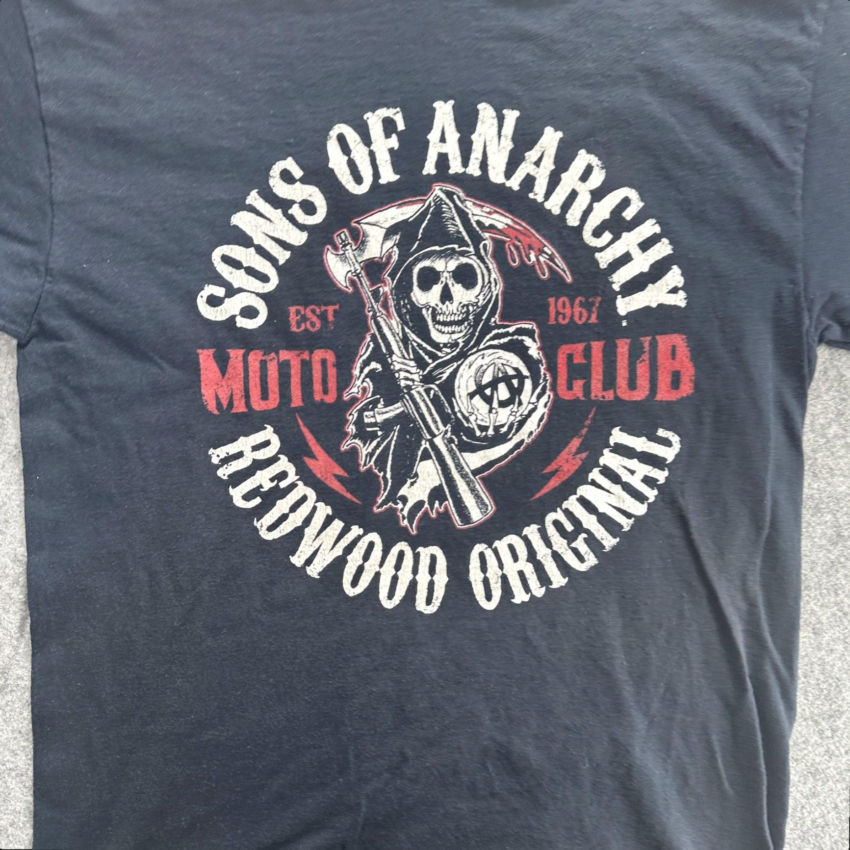Vintage Sons of Anarchy Shirt Mens M Black - Redwood Original Moto Club TV Show Graphic Tee (Crew Neck, Short Sleeve) Size US M / EU 48-50 / 2 - 4 Thumbnail
