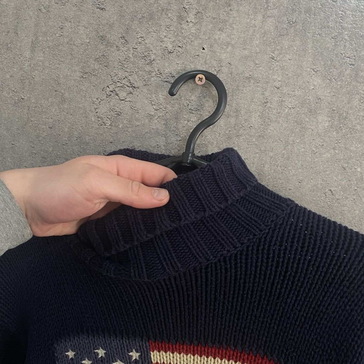 Polo Ralph Lauren Vintage Polo Ralph Lauren Turtleneck USA Flag Sweater Knited Size US S / EU 44-46 / 1 - 6 Thumbnail