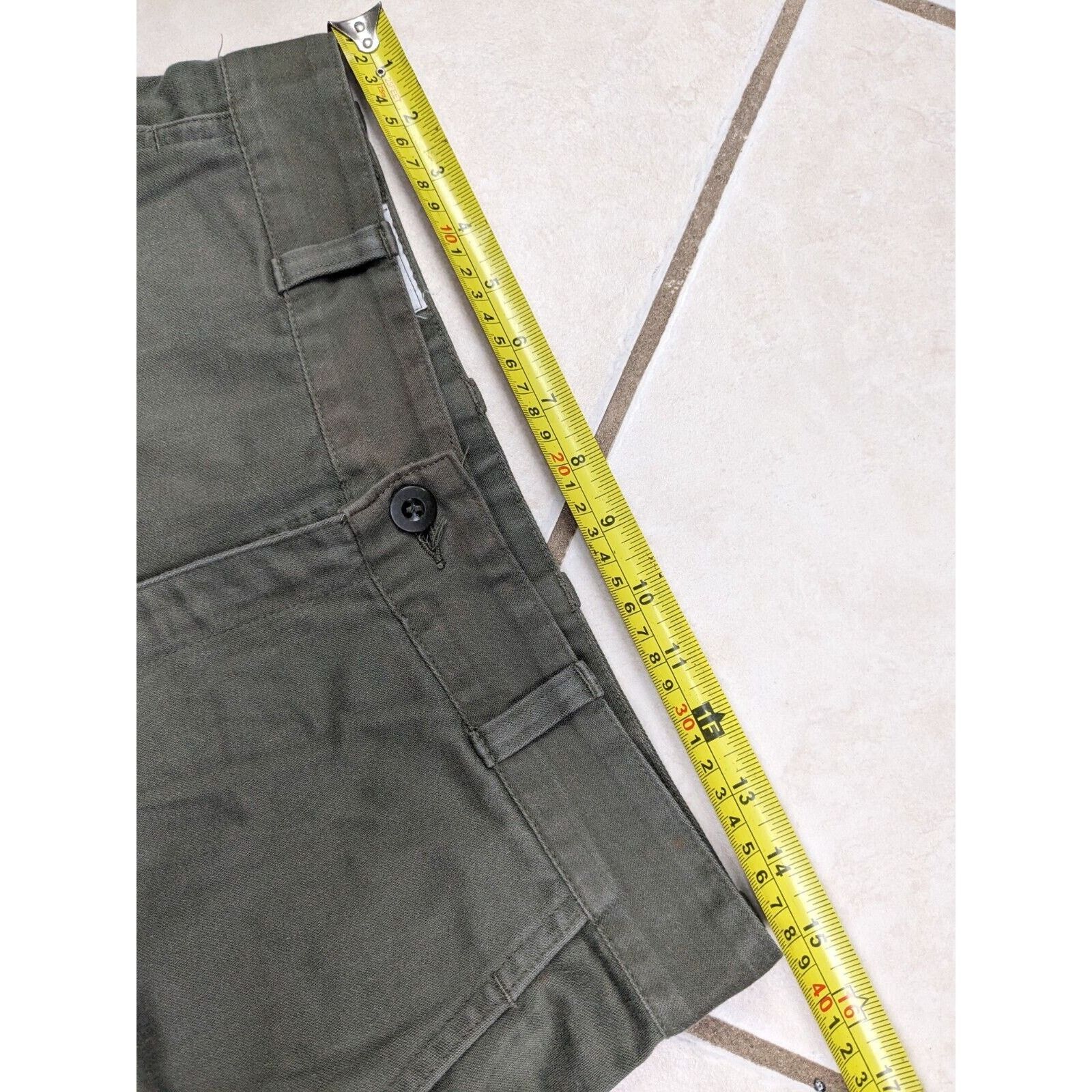 Other Vtg 1987 CSV Cerizay HBT French Military Cargo Capri Pants Size 30" / US 8 / IT 44 - 6 Thumbnail