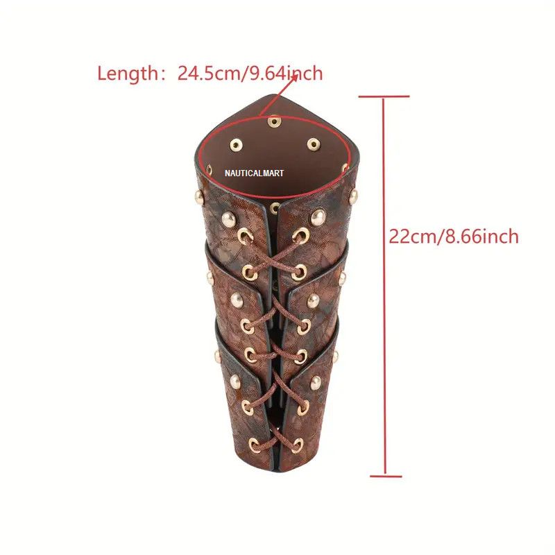 Other Medieval Viking Steampunk Wrist & Arm Guard Size ONE SIZE - 4 Thumbnail